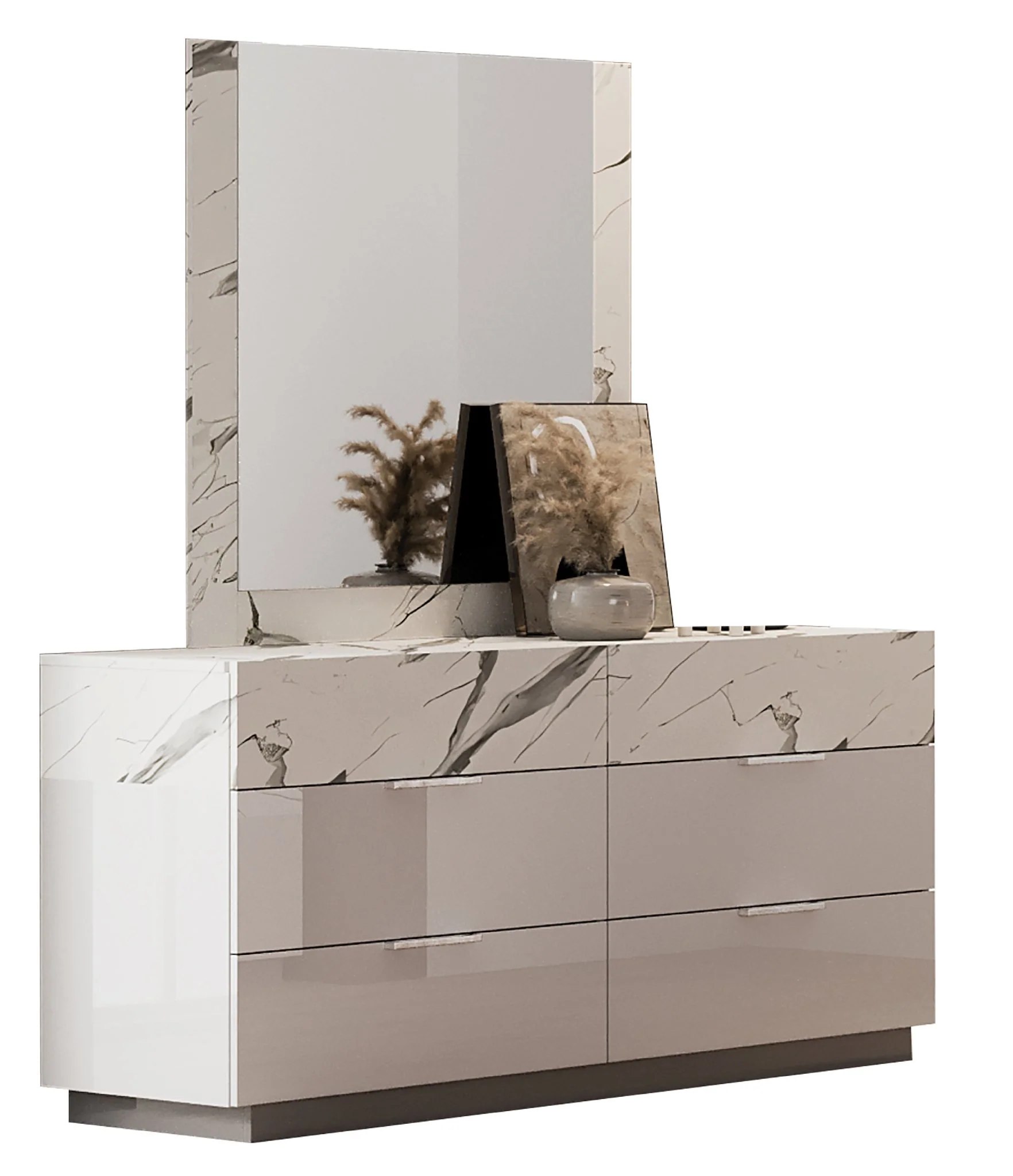 Mist Queen 5PC Bedroom Set White - Image 5