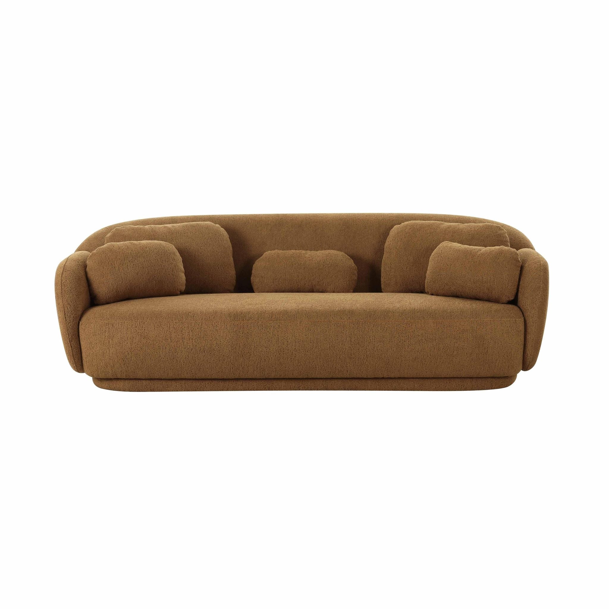 Misty Brown Boucle Sofa - Image 3
