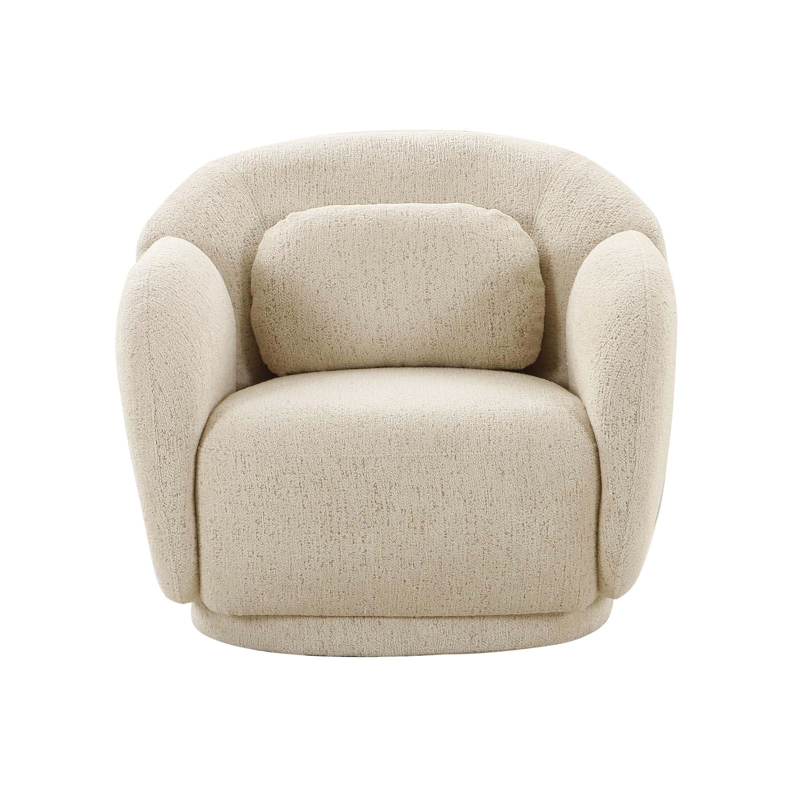 Misty Cream Boucle Accent Chair - Image 3