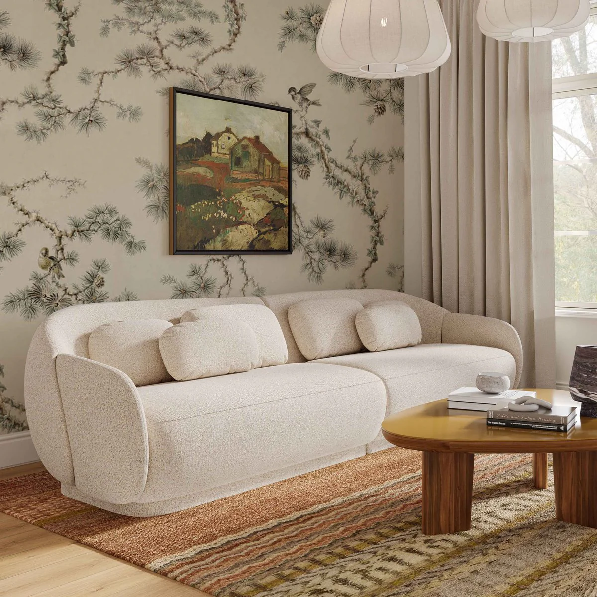 Misty Cream Boucle Modular 4-Seater Sofa - Image 2
