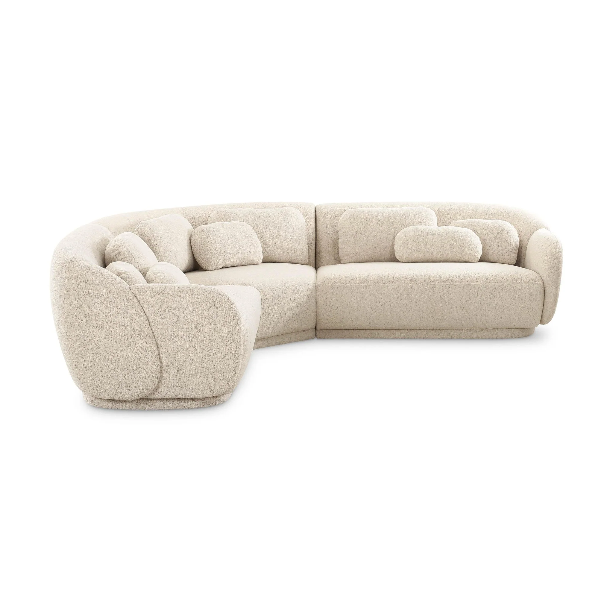 Misty Cream Boucle Modular L-Sectional - Image 3