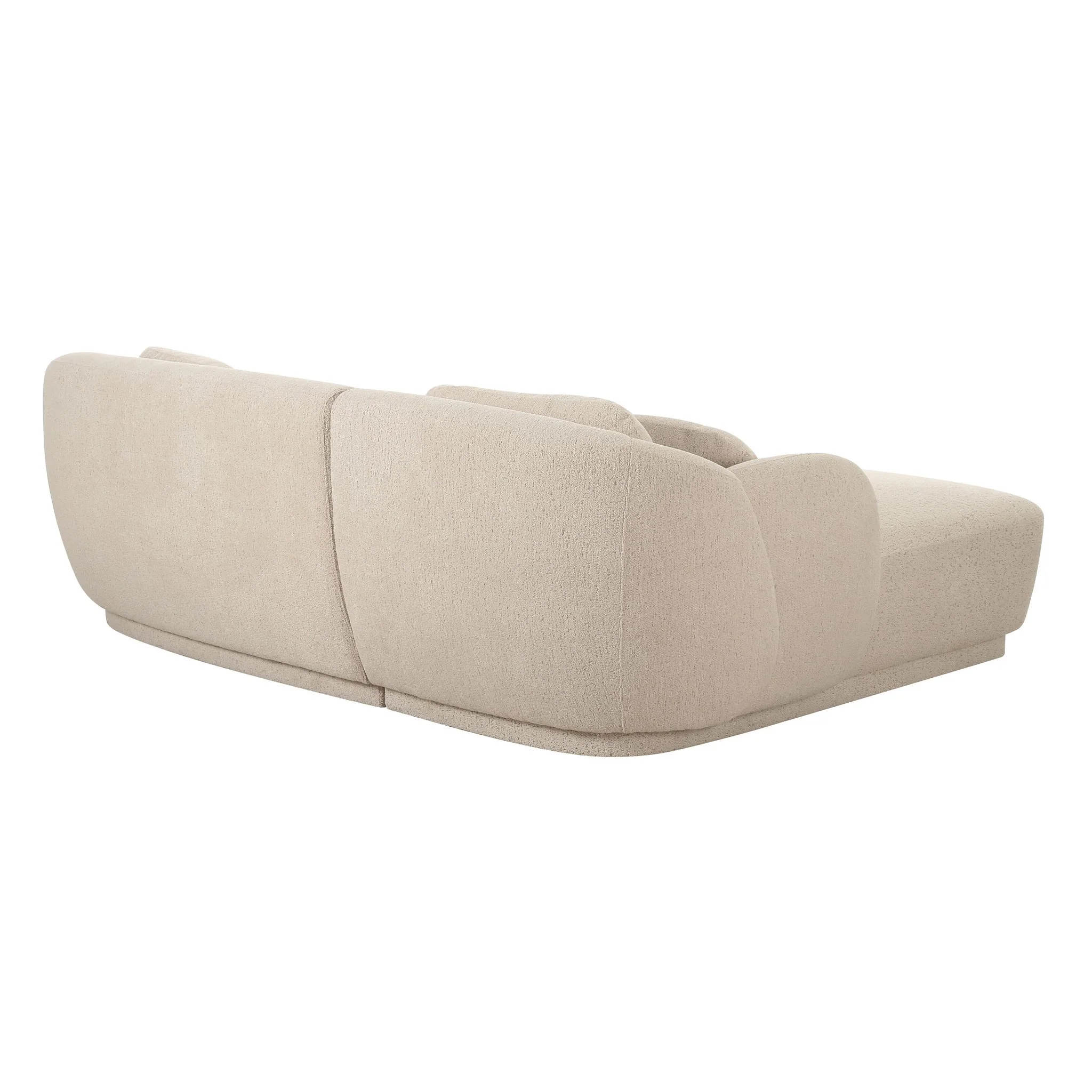 Misty Cream Boucle Sectional - LAF - Image 5