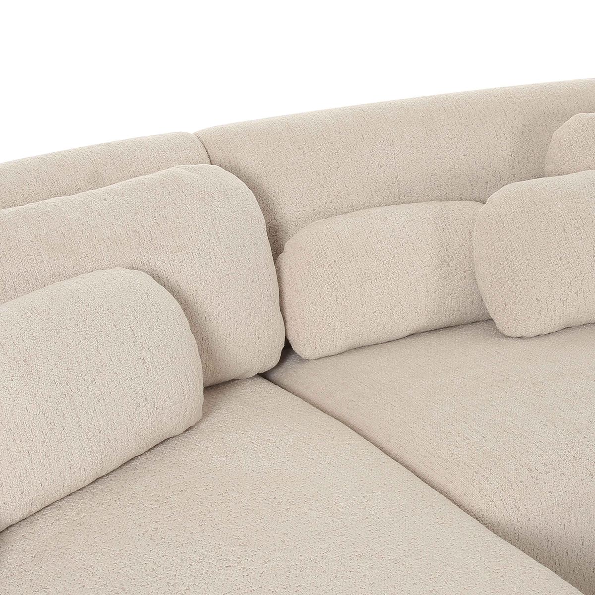 Misty Cream Boucle Sectional - LAF - Image 6