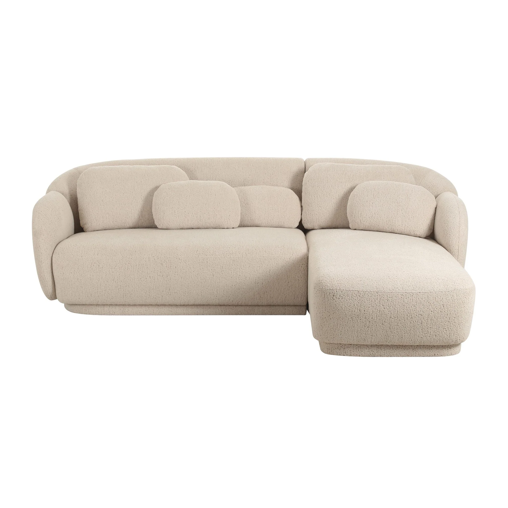 Misty Cream Boucle Sectional - RAF - Image 4