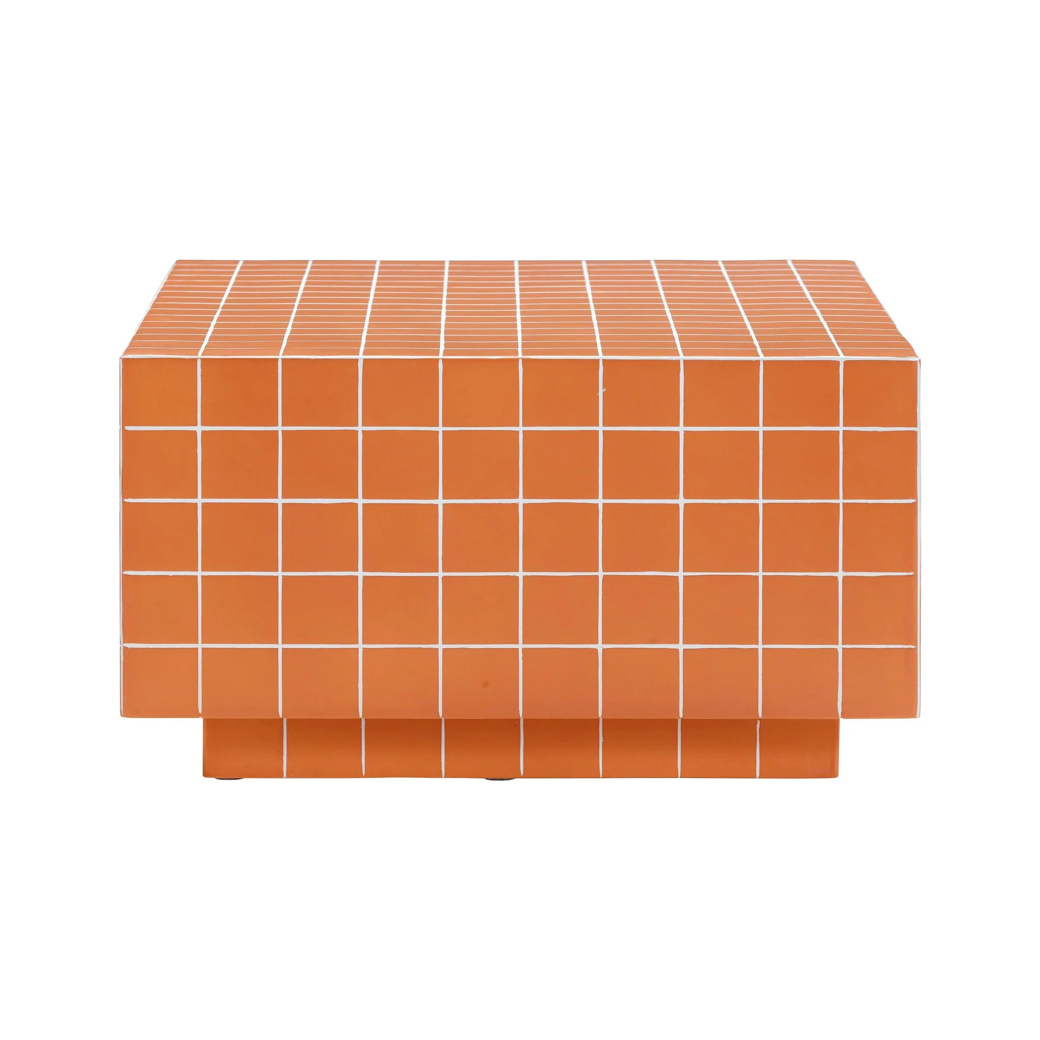 Mixie Brick Orange Tile Indoor / Outdoor Coffee Table - Image 4
