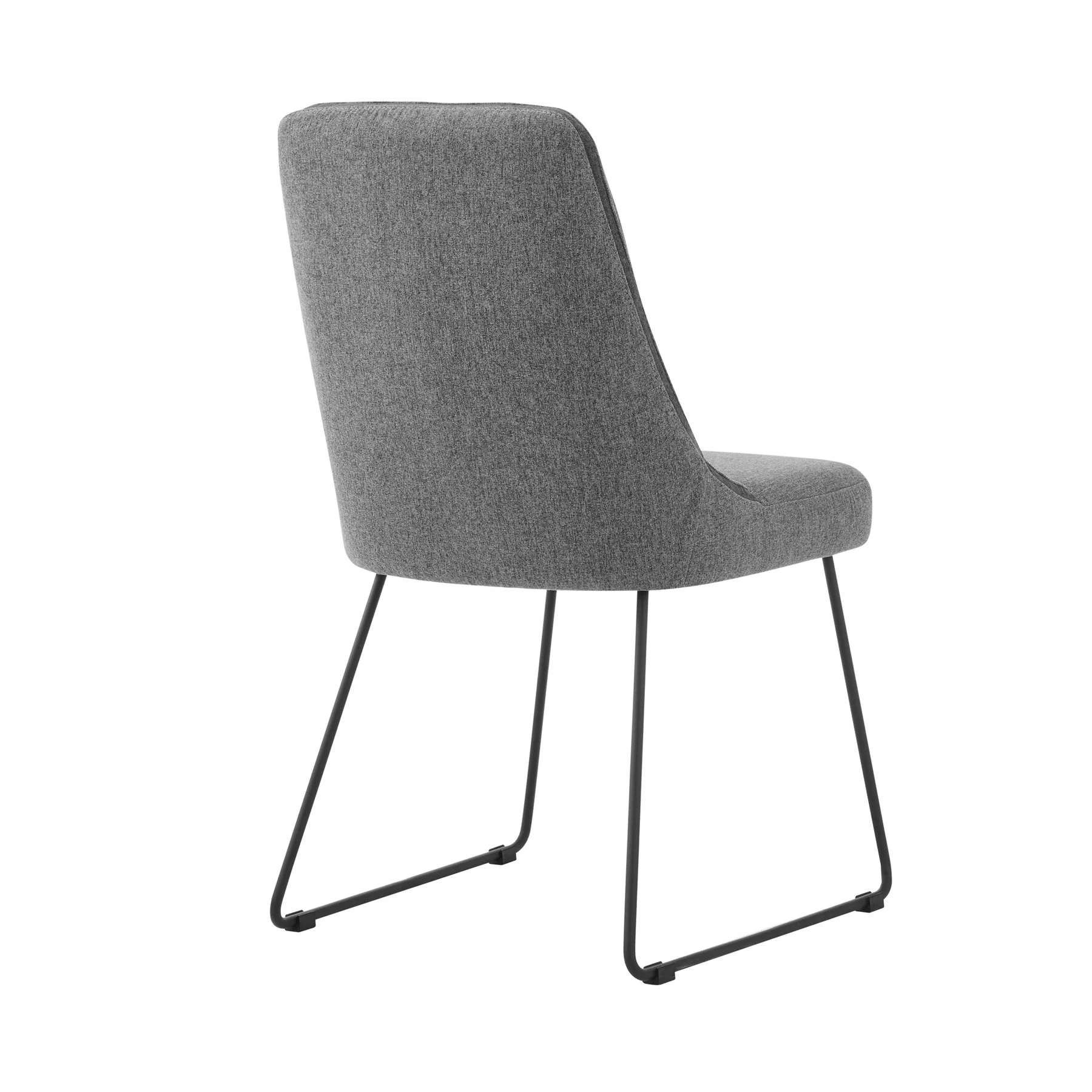 Modena Quartz 5 Piece Dining Set with Gray Fabric Chairs - Image 10