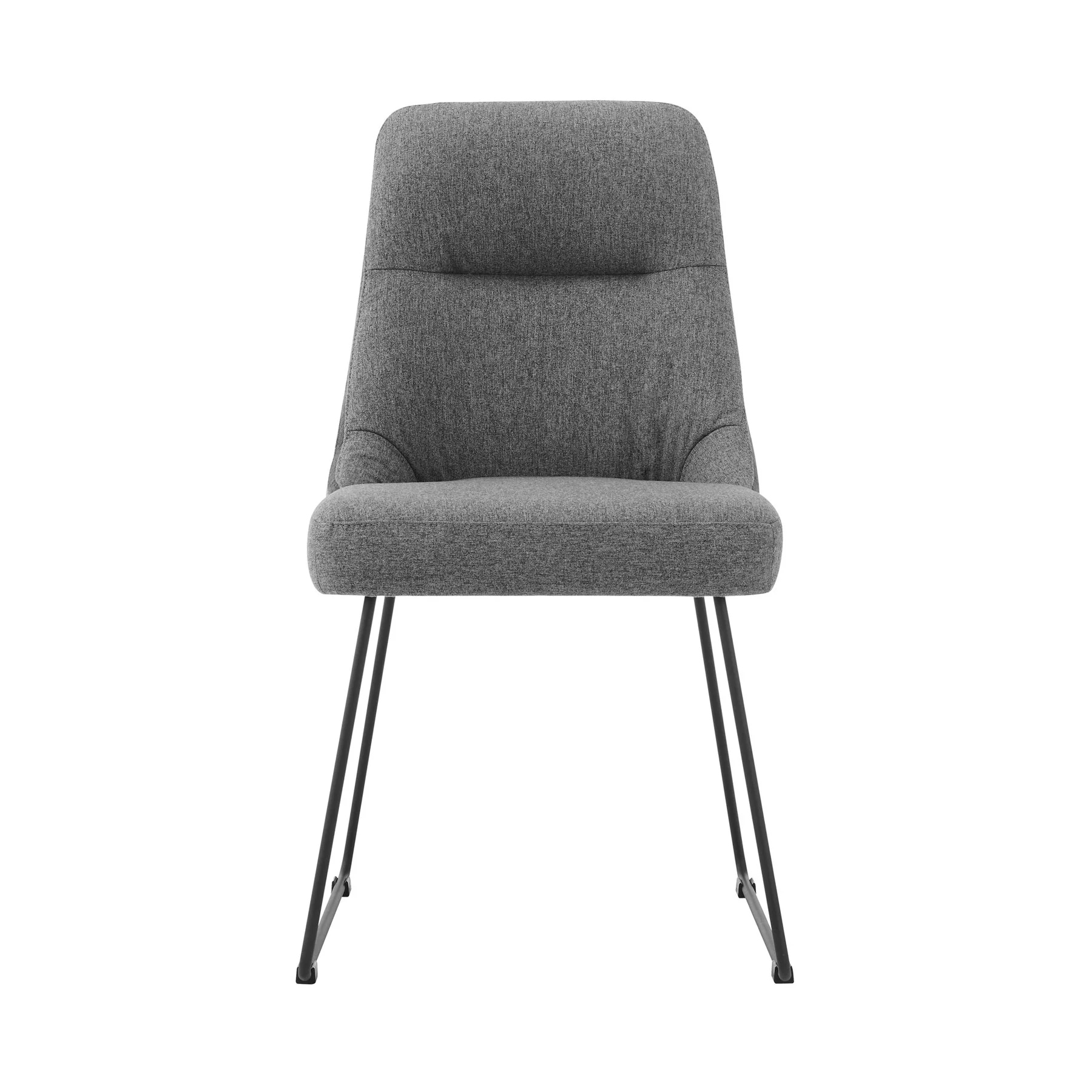 Modena Quartz 5 Piece Dining Set with Gray Fabric Chairs - Image 9