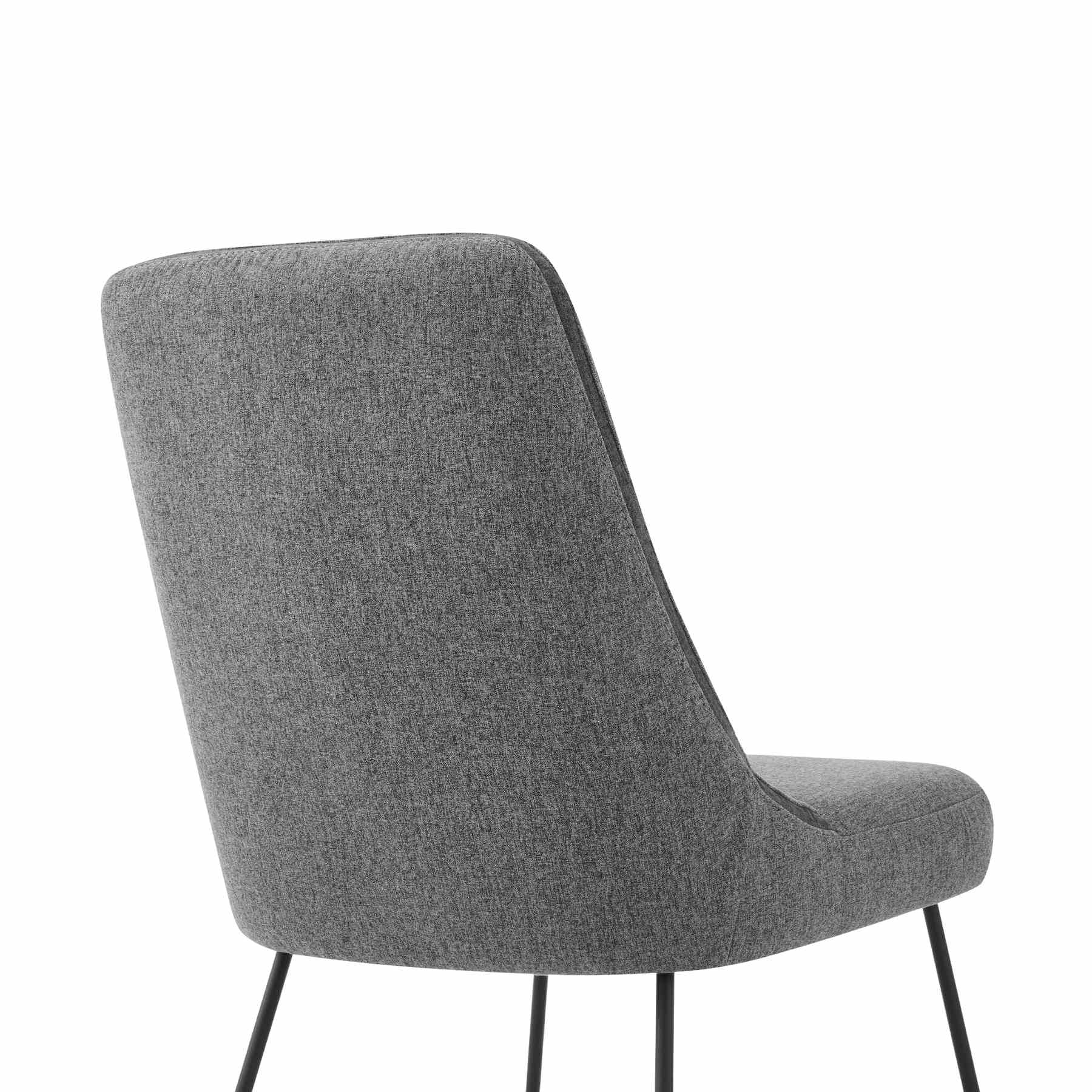 Modena Quartz 7 Piece Dining Set with Gray Fabric Chairs - Image 10