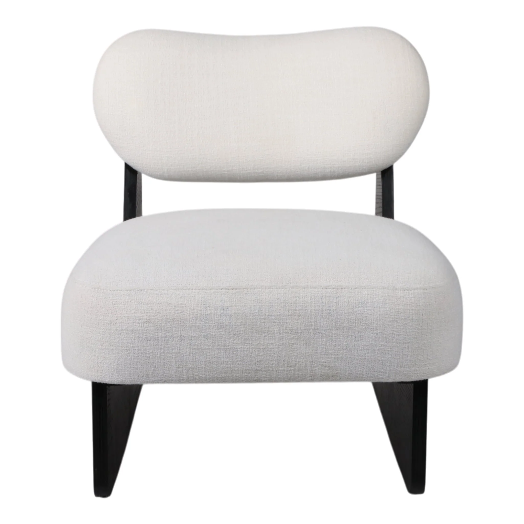Modern Accent Chair, White/black - Image 2