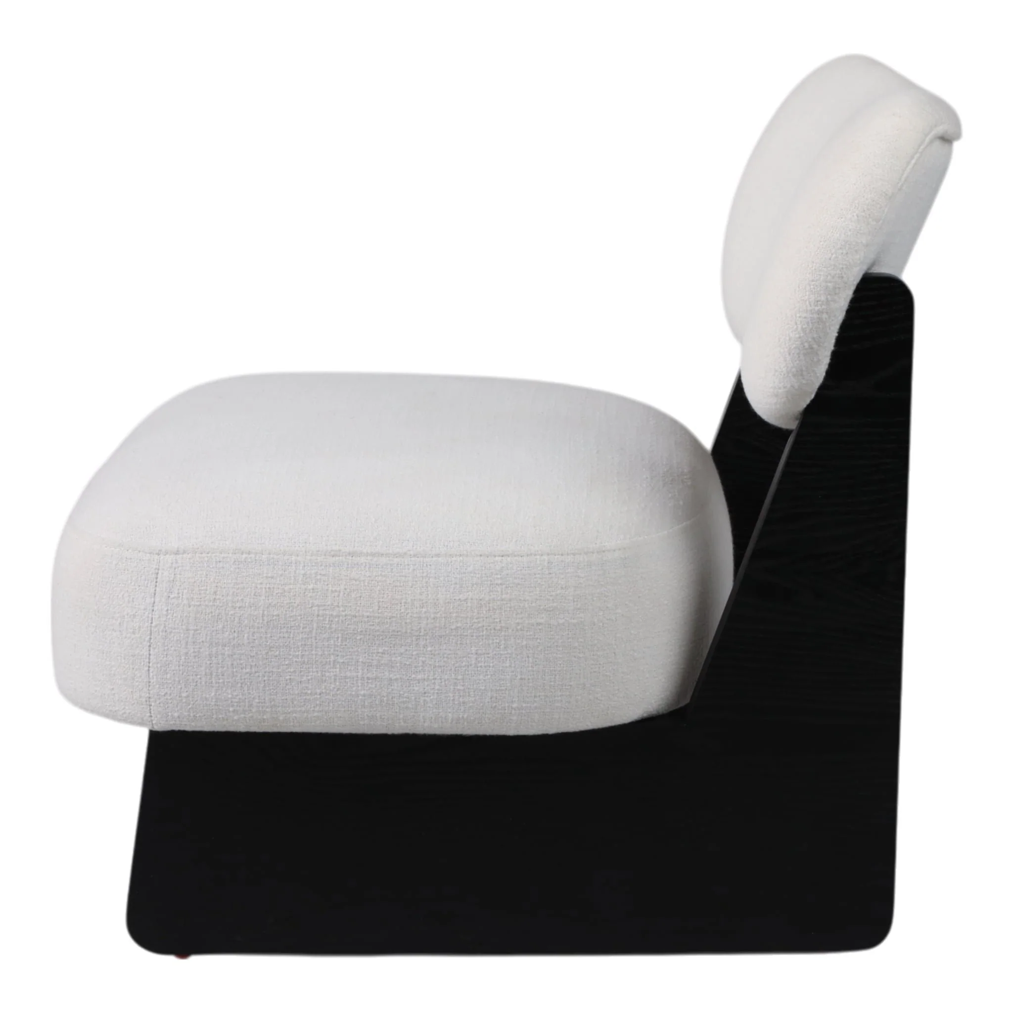 Modern Accent Chair, White/black - Image 3