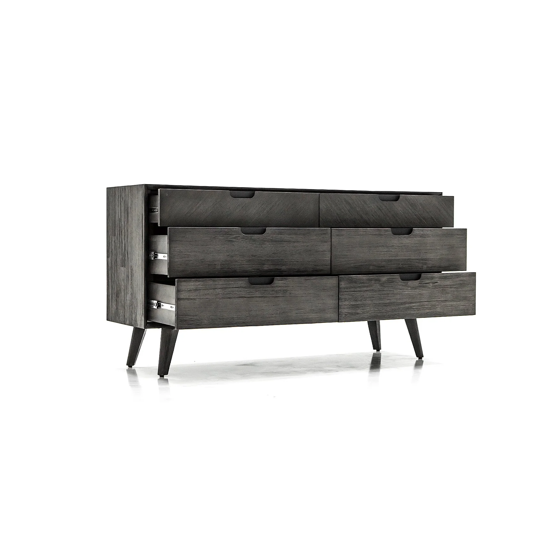 Mohave 4 Piece Acacia King Bedroom Set with Dresser and Nightstands - Image 6