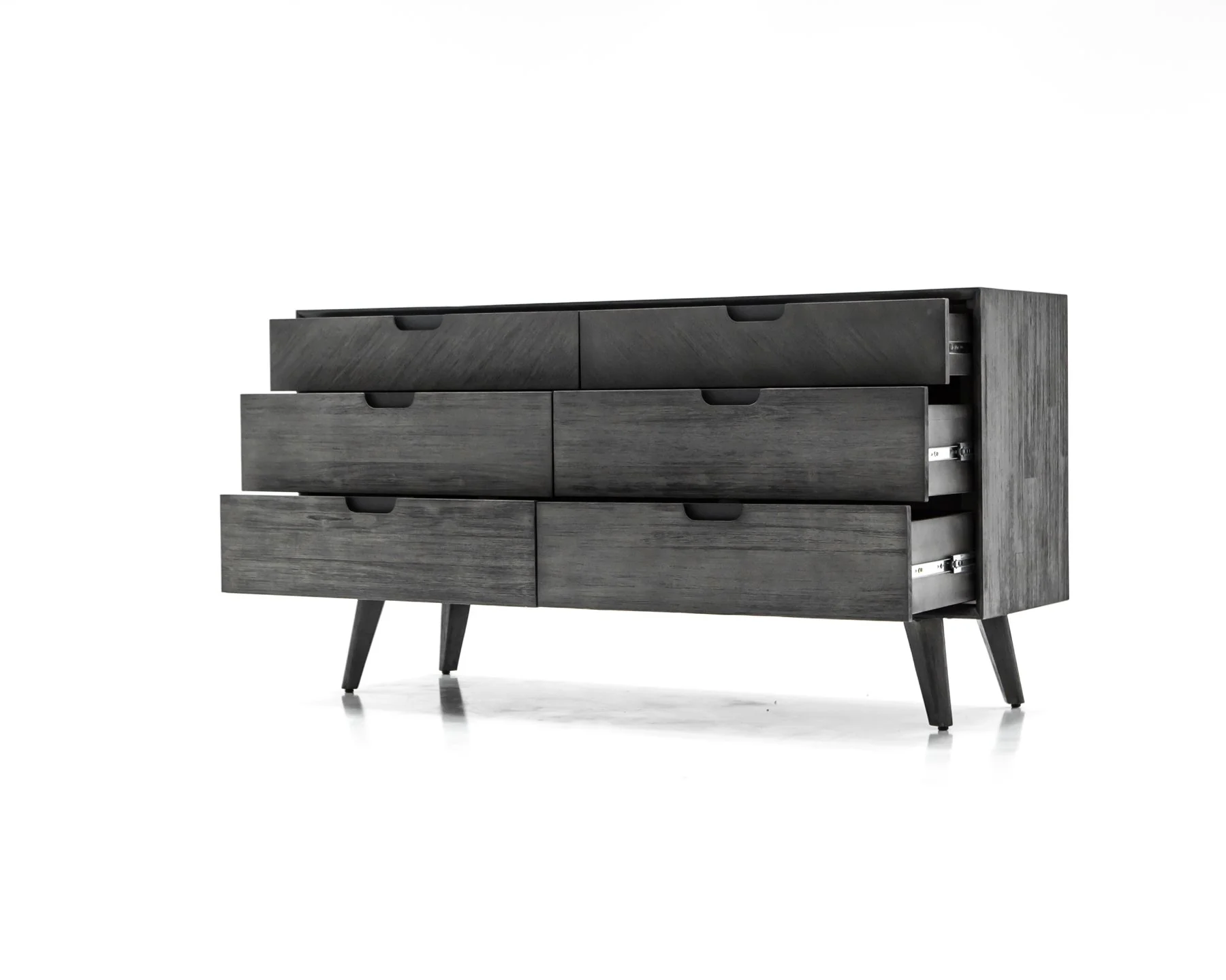 Mohave 4 Piece Acacia King Bedroom Set with Dresser and Nightstands - Image 7