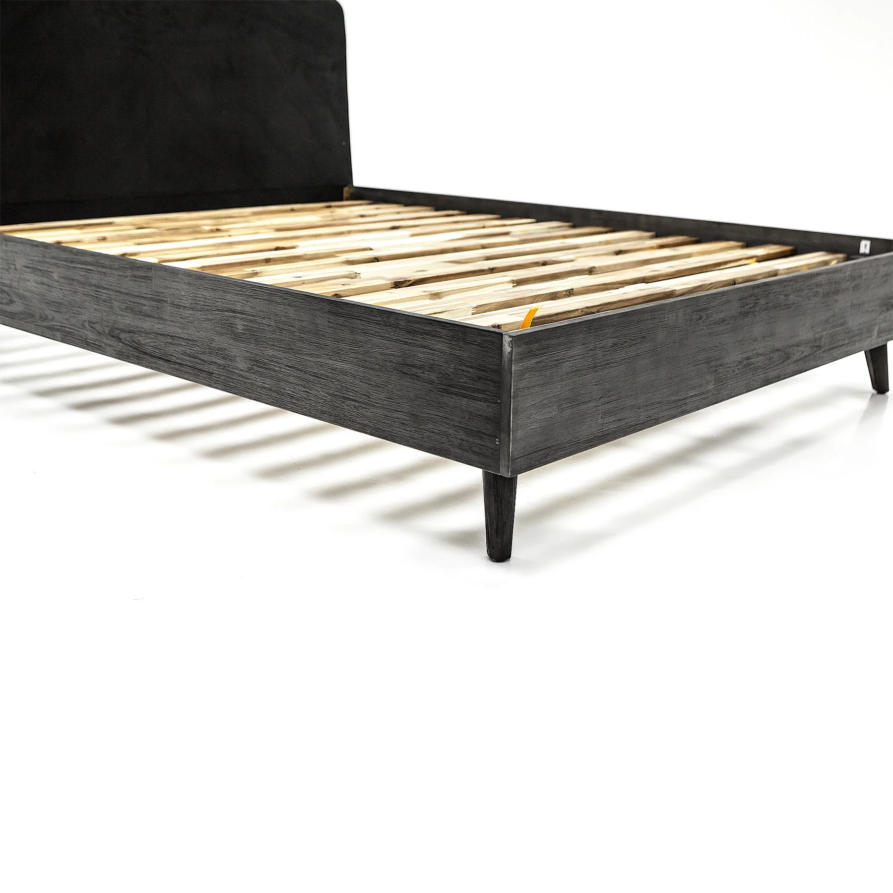 Mohave Mid-Century Tundra Gray Acacia King Platform Bed - Image 4