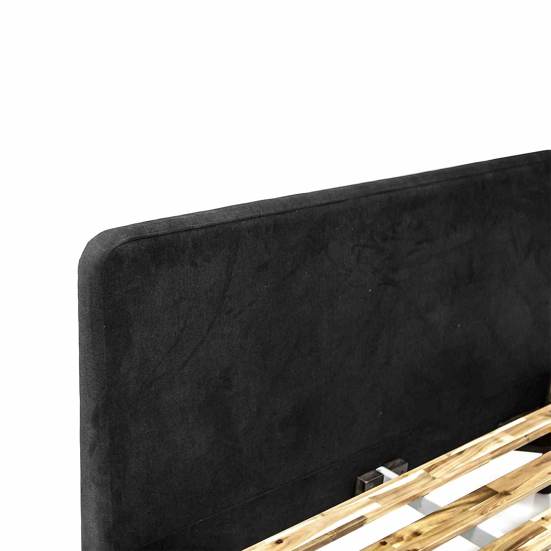 Mohave Mid-Century Tundra Gray Acacia King Platform Bed - Image 6