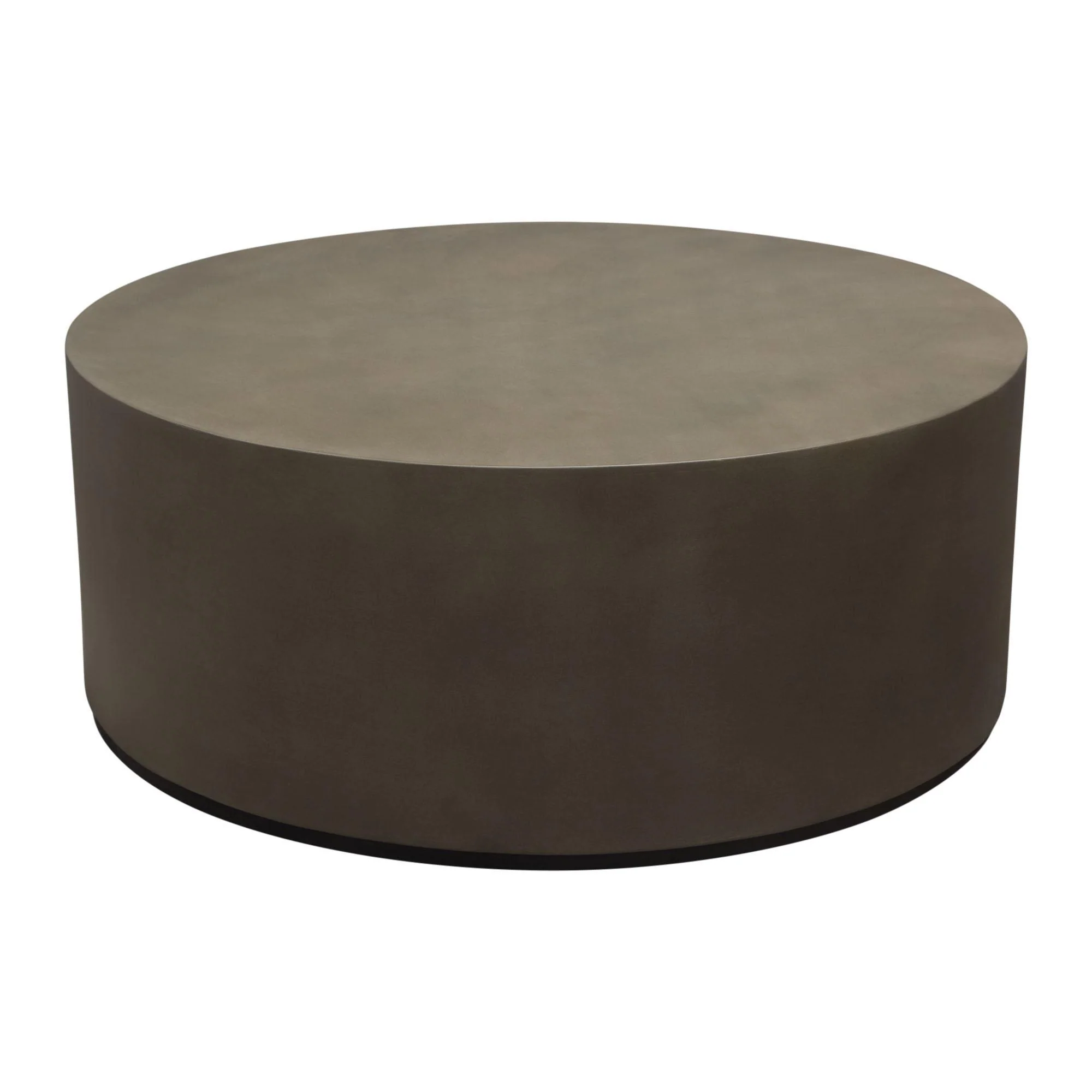 Montage Round Natural Cement Cocktail Table by Diamond Sofa - Image 2