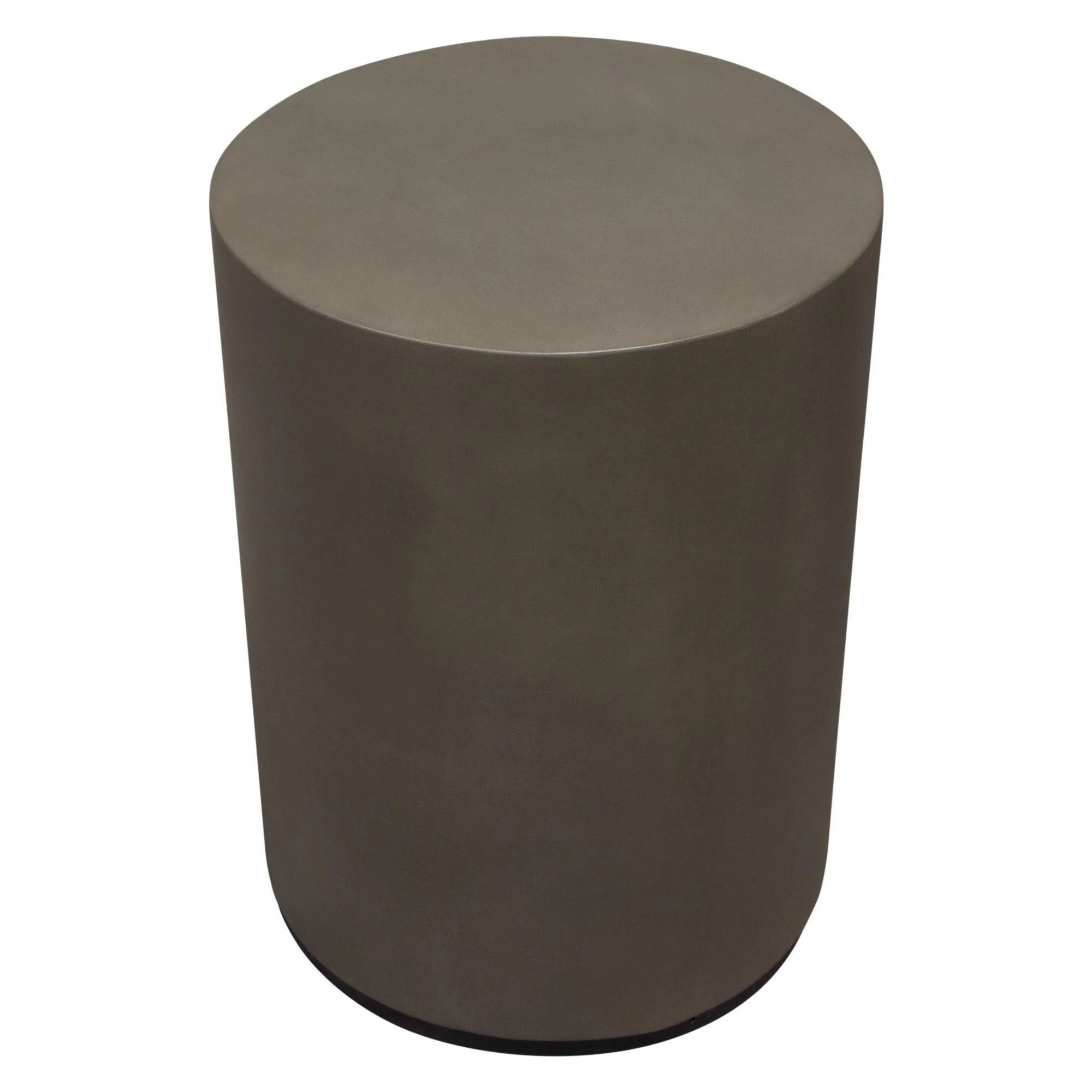 Montage Round Natural Cement End Table by Diamond Sofa - Image 3