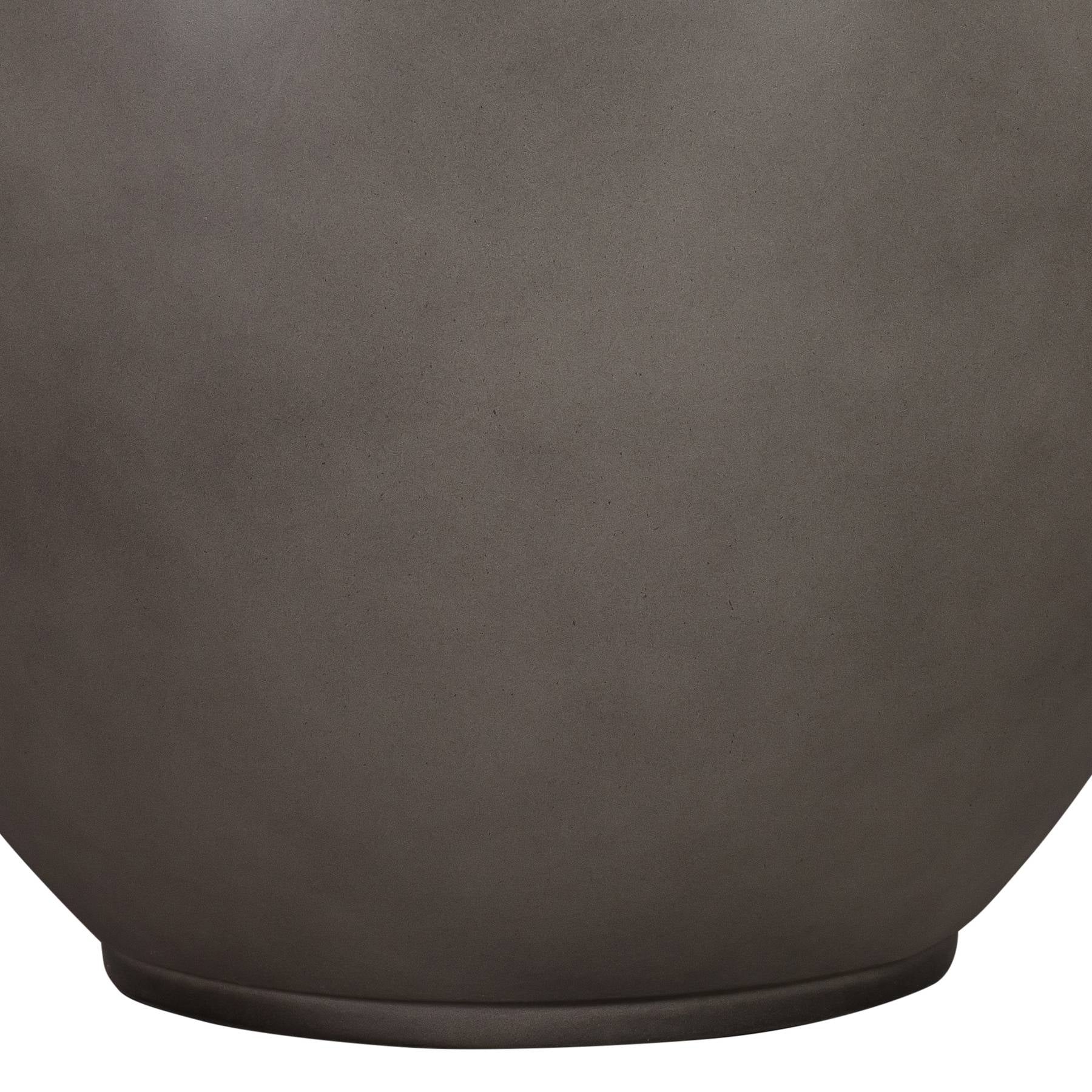 Moonstone Medium Indoor or Outdoor Planter in Gray Concrete - Image 3