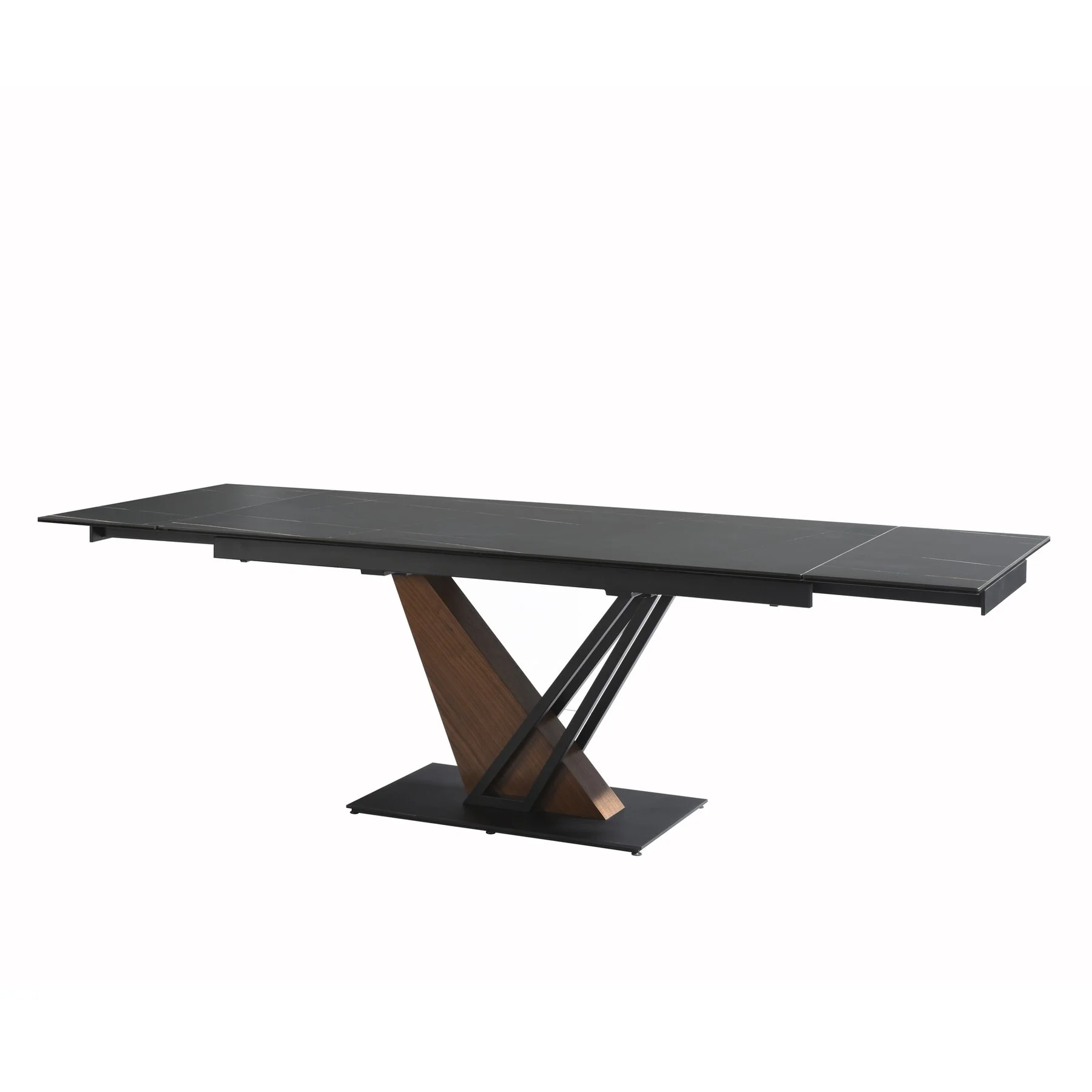 Moore Modern 8-Piece Dining Set with Sintered Stone Table Top and 4-Door Sideboard - Image 2