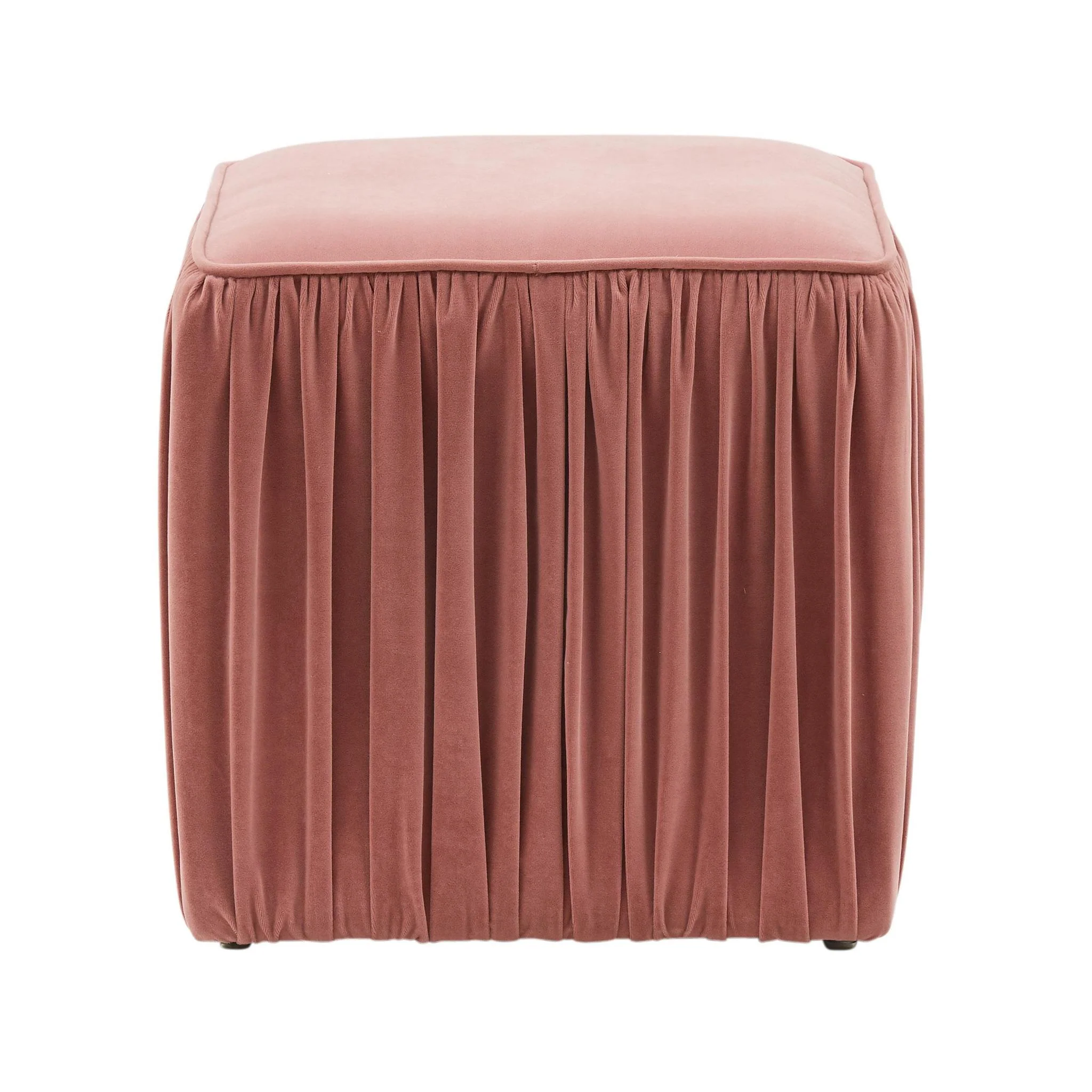 Morgan Mauve Pleated Ottoman - Image 3