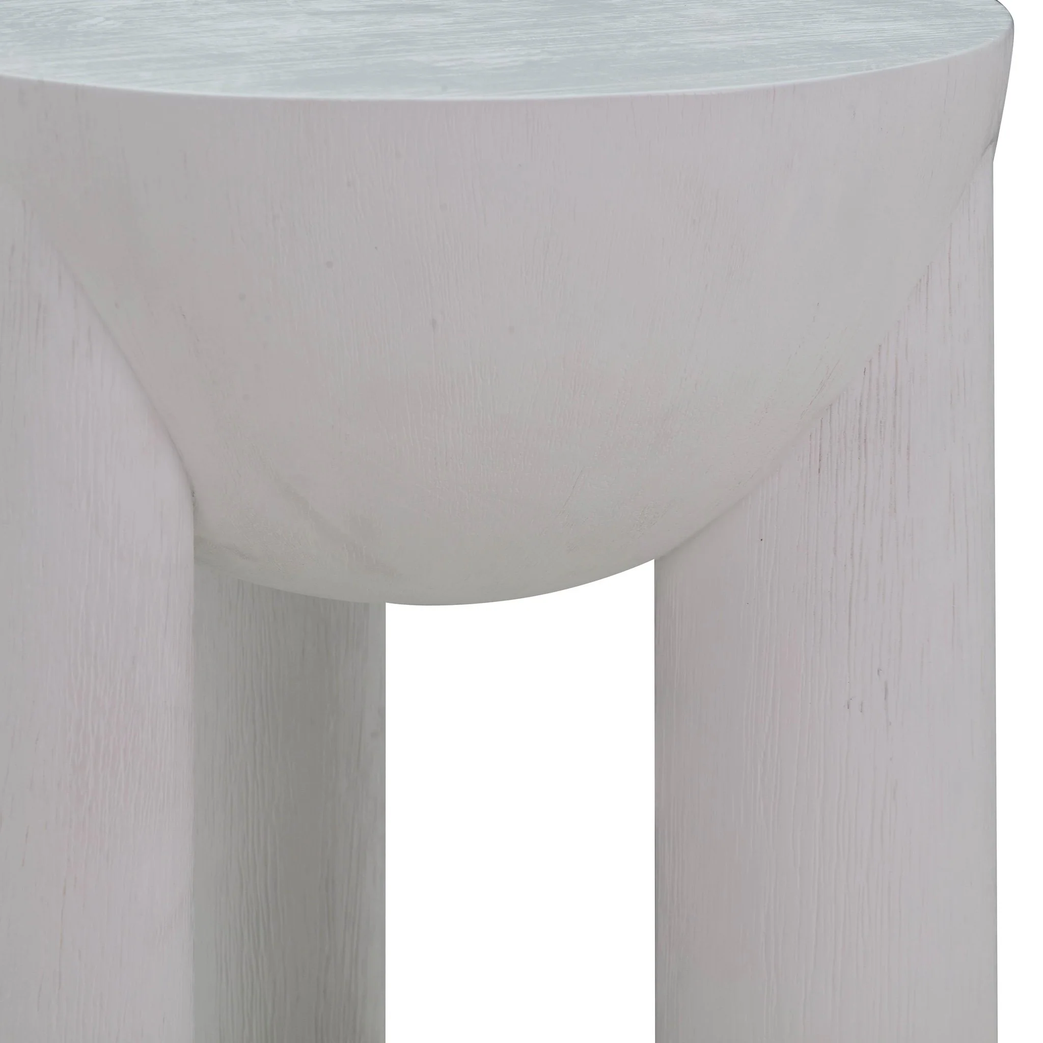 Morse White Wooden Accent Table - Image 4