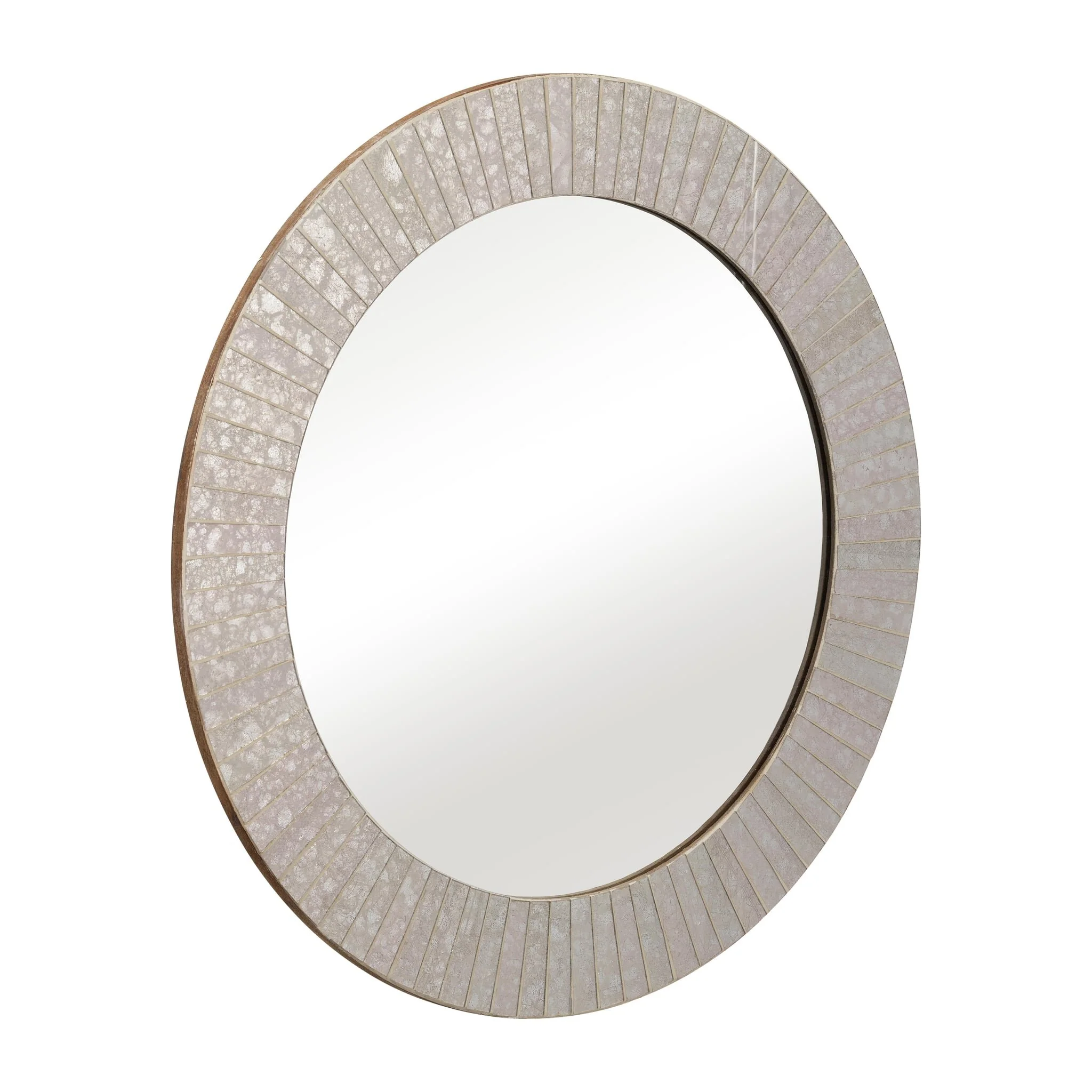 Mosaic 24" Rnd Tiled Mirror Chmpg - Image 2
