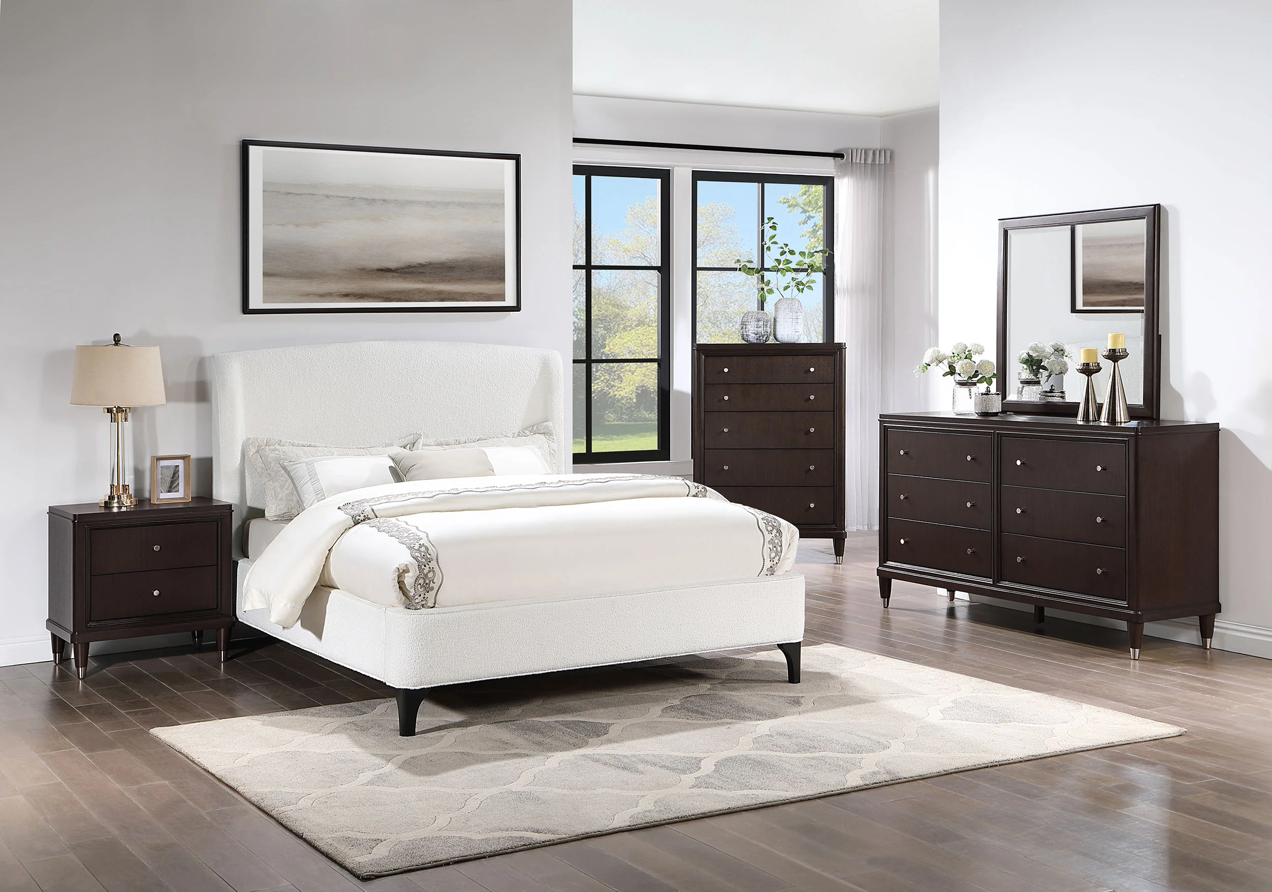 Mosby Wingback Platform Bed - Image 14
