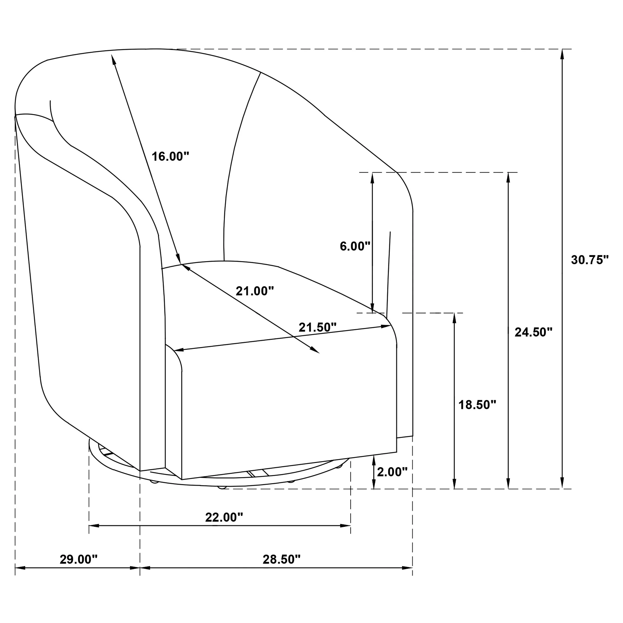 Mossbrook Swivel Accent Chair - Image 11