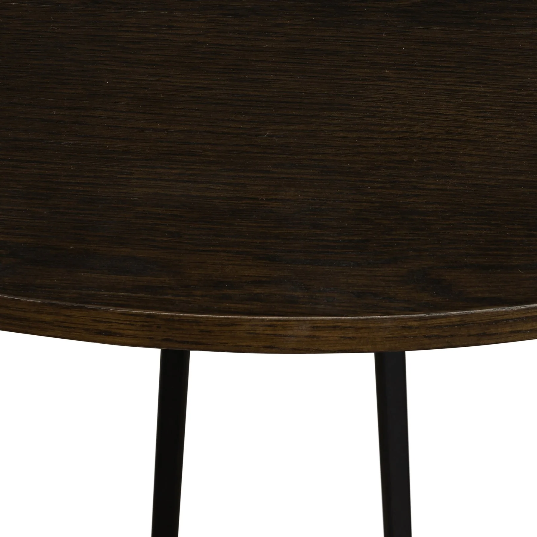 Motion Oak and Metal Round Dining Table - Image 6