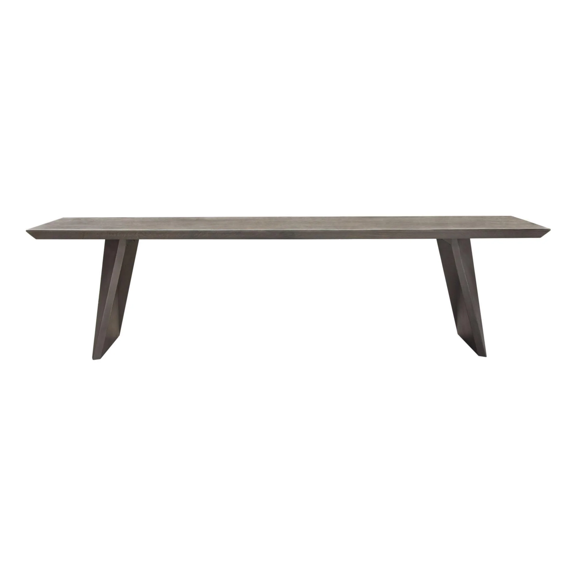 Motion Solid Mango Wood Dining/Accent Bench in Smoke Grey Finish w/ Silver Metal Inlay by Diamond Sofa - Image 2