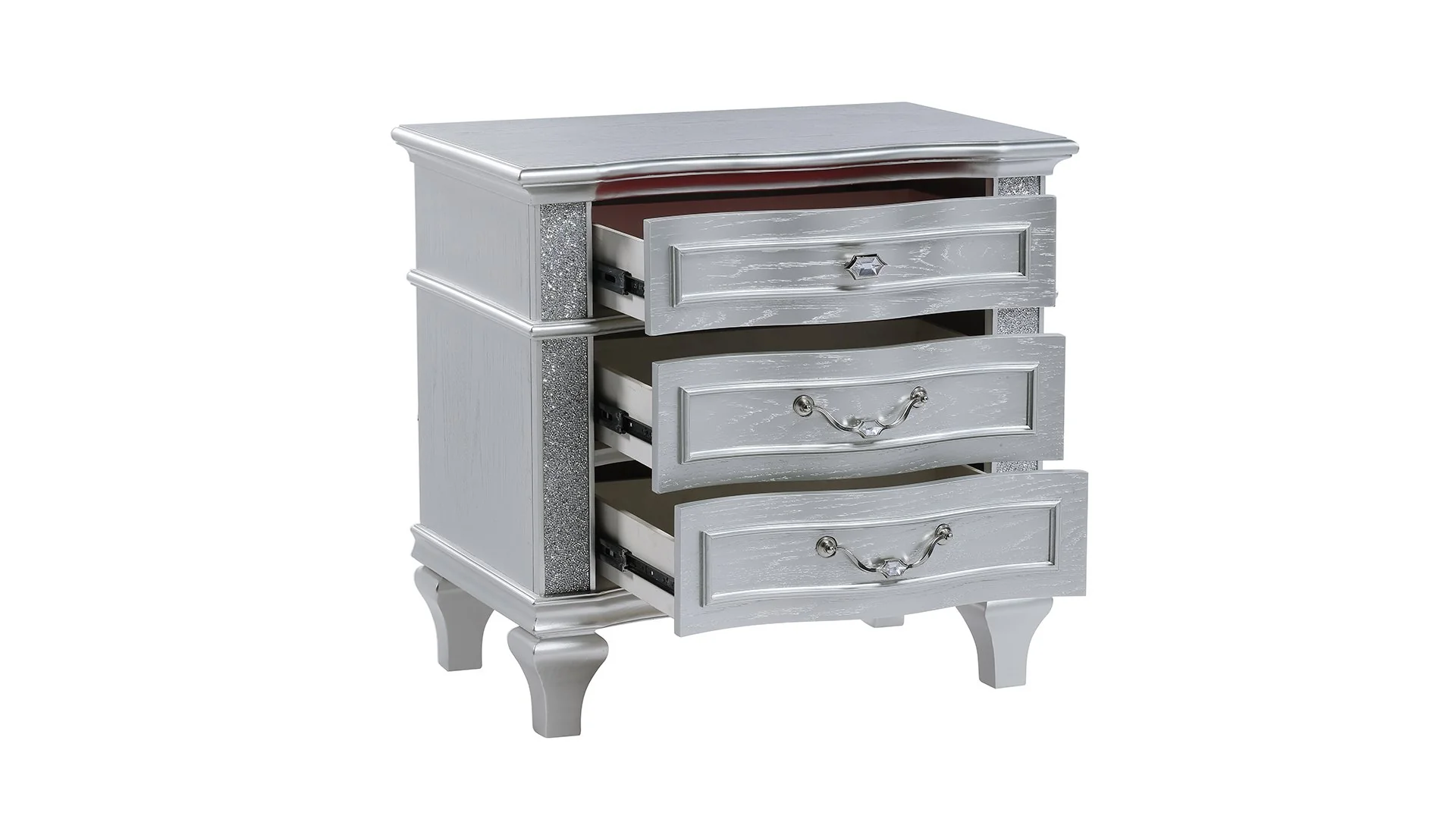 Mystic King 5PC Bedroom Set Silver - Image 16