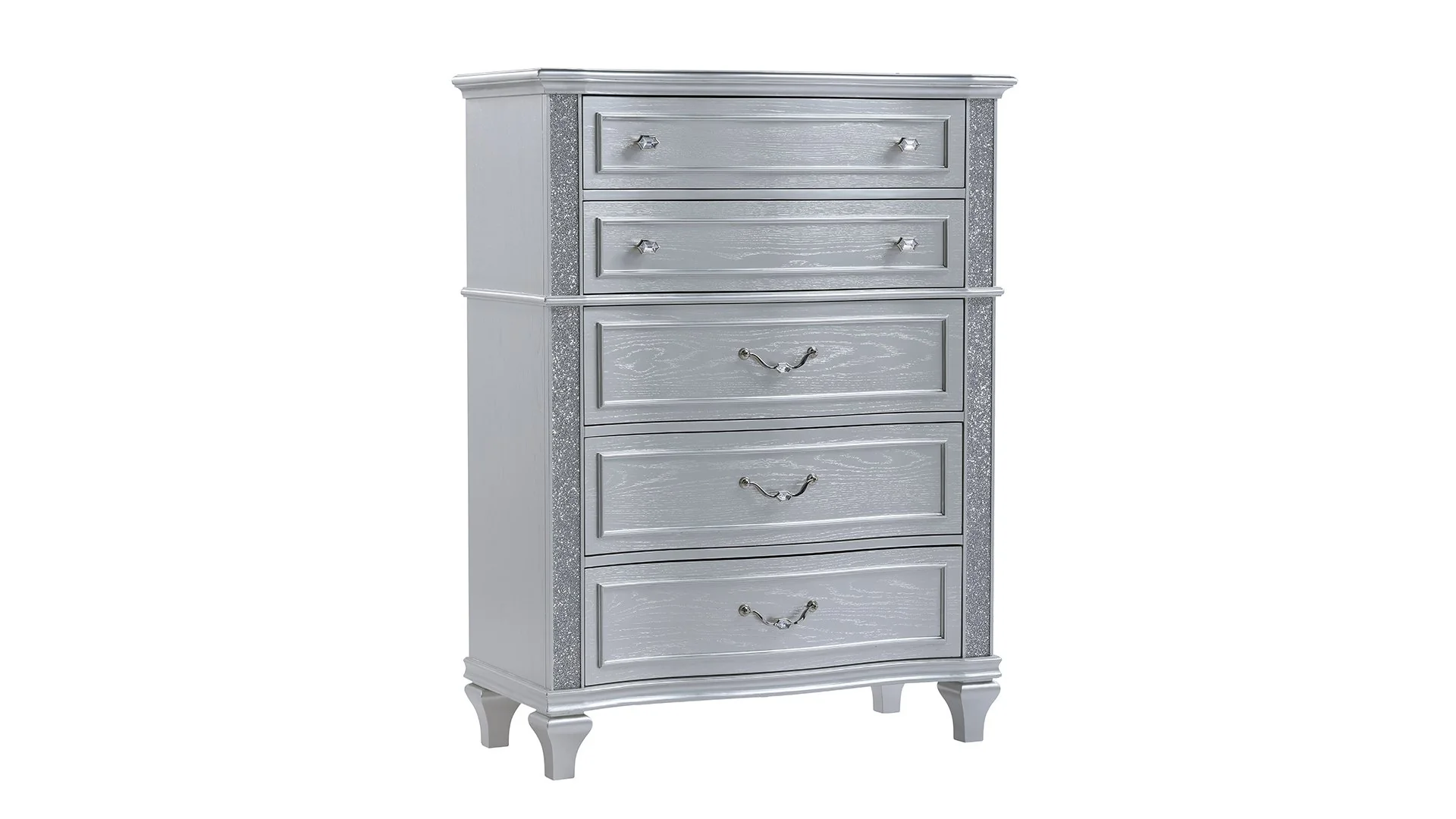 Mystic Queen 5PC Bedroom Set Silver - Image 18