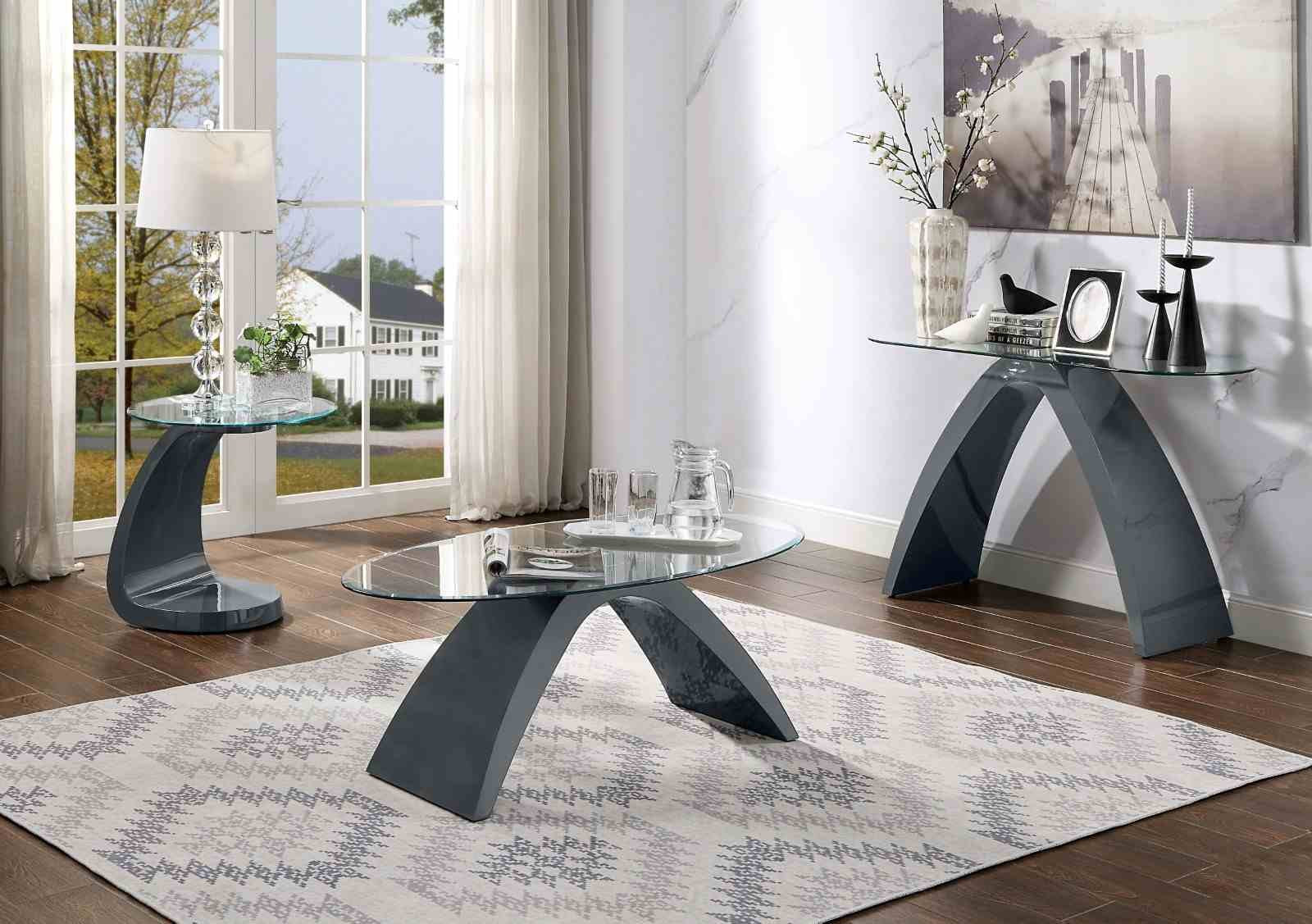 Nahara End Table, Gray - Image 2