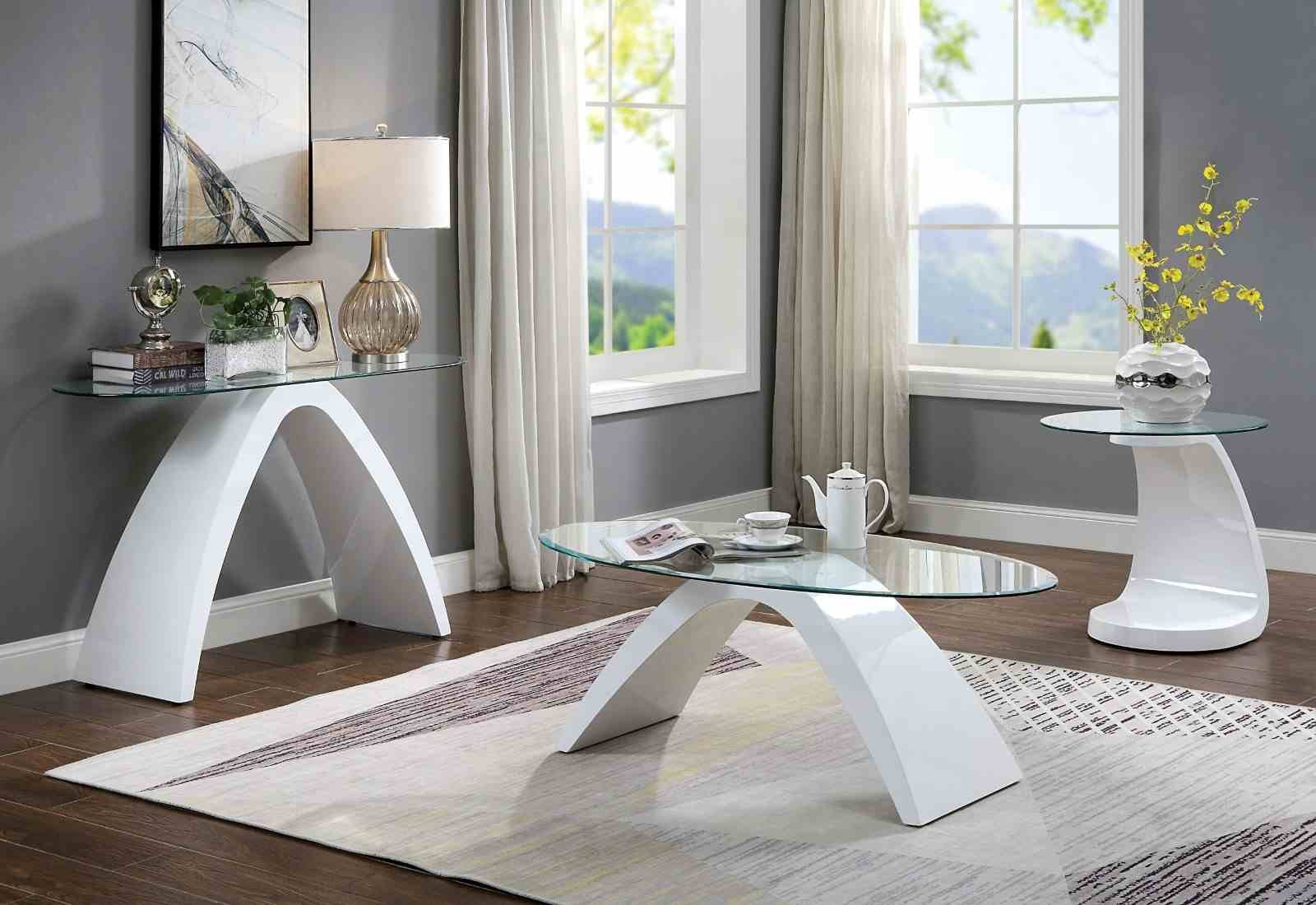 Nahara End Table, White - Image 2