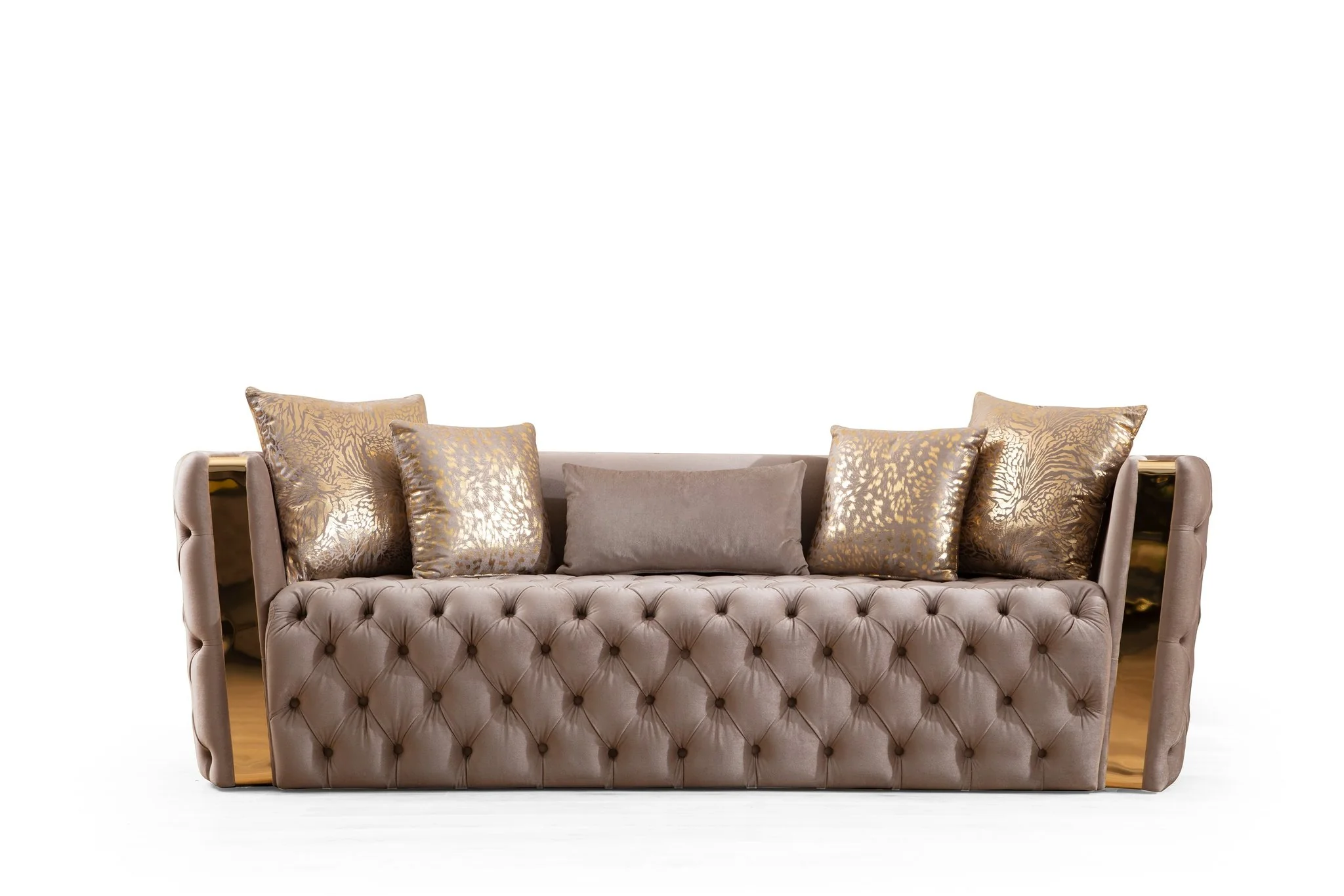 Naomi 2PC Living Room Set Taupe - Image 4