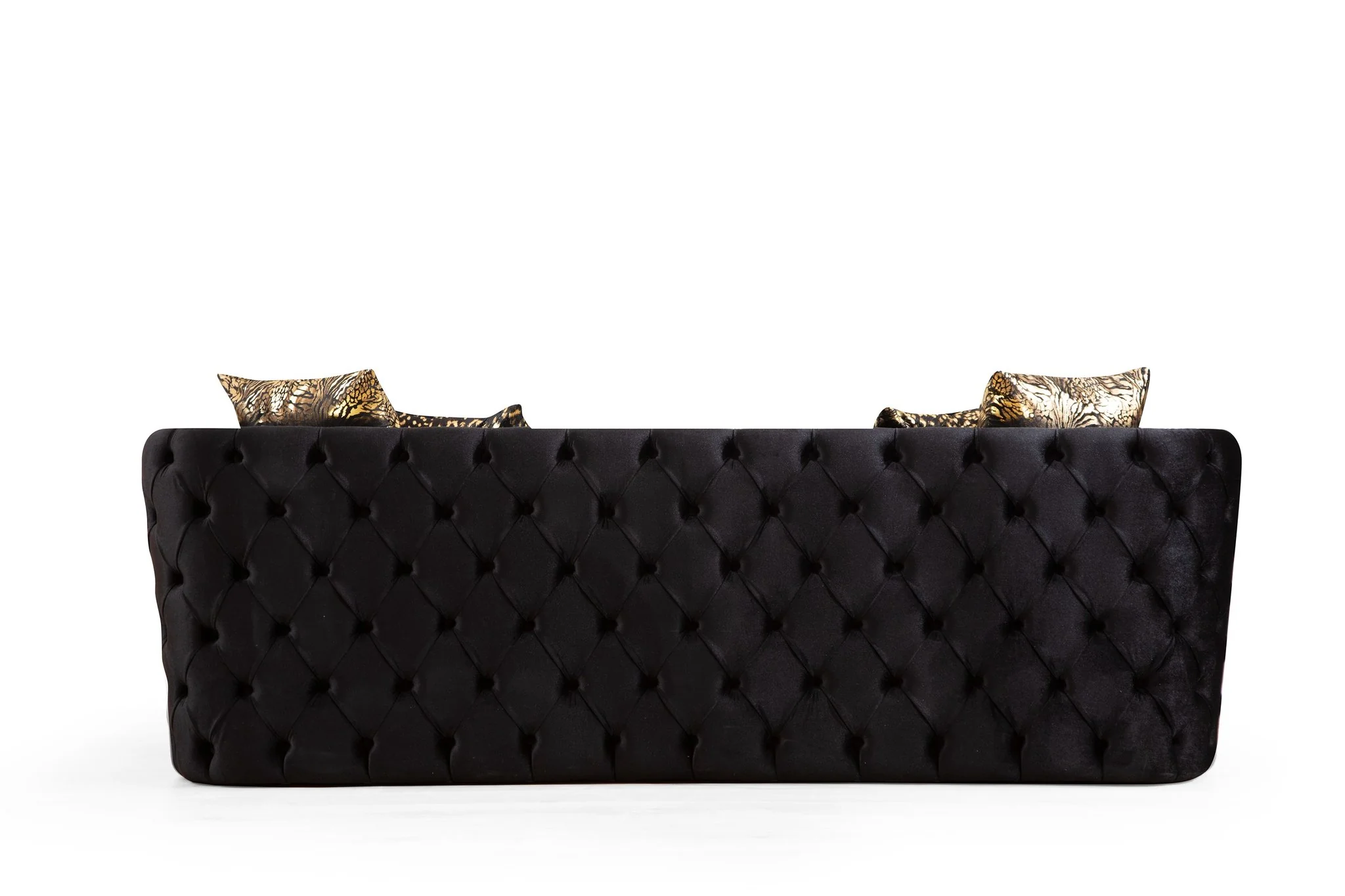 Naomi 3 Pc Living Room set Black - Image 4