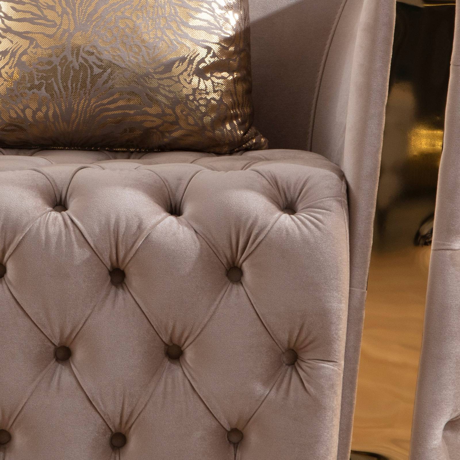 Naomi 3 Pc Living Room set Taupe - Image 10