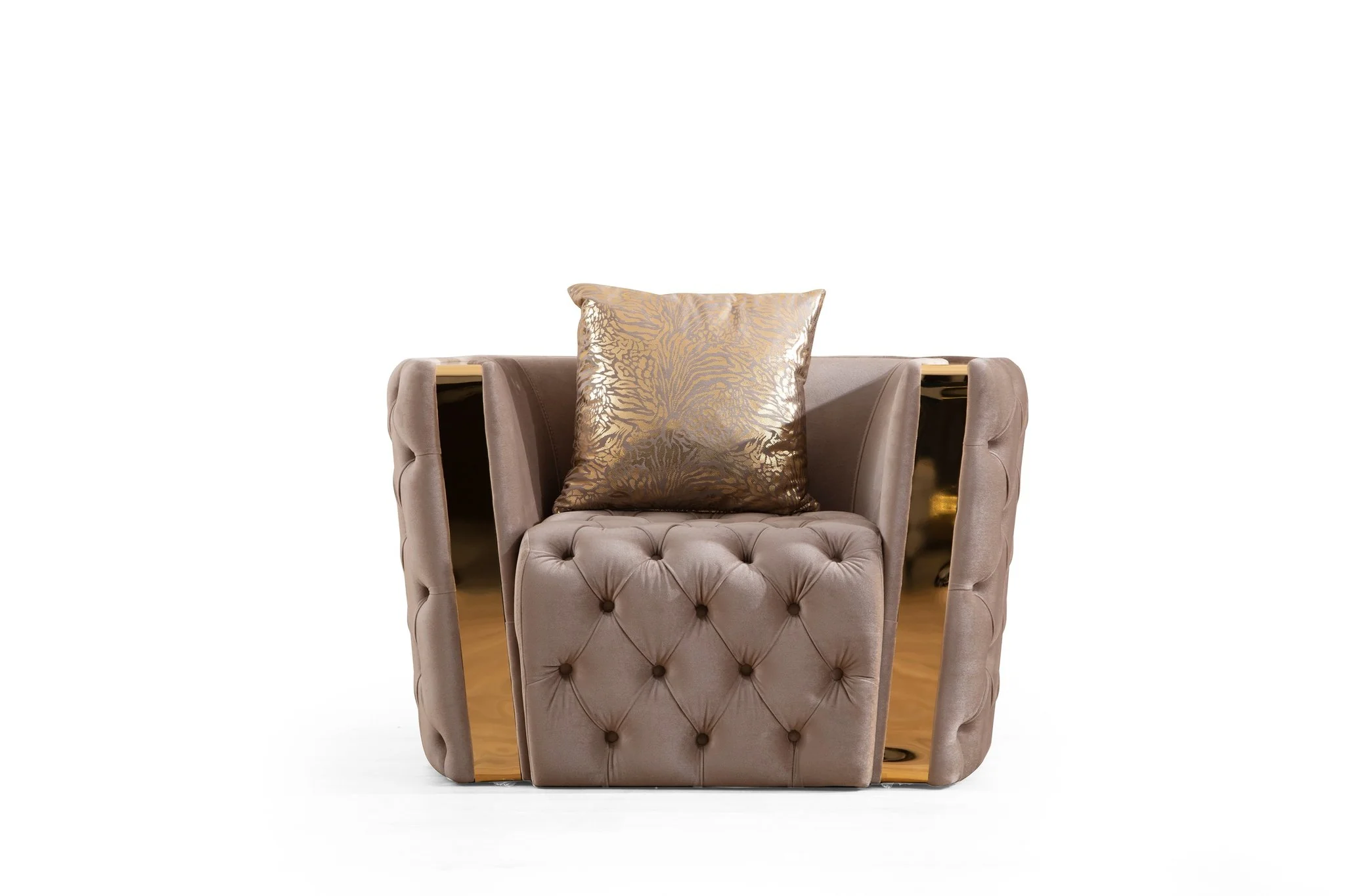 Naomi 3 Pc Living Room set Taupe - Image 11