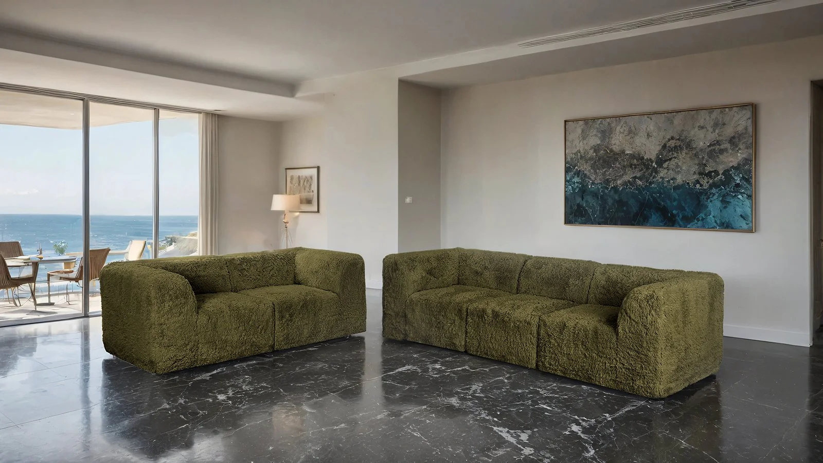 Nappi Loveseat, Olive Green - Image 2
