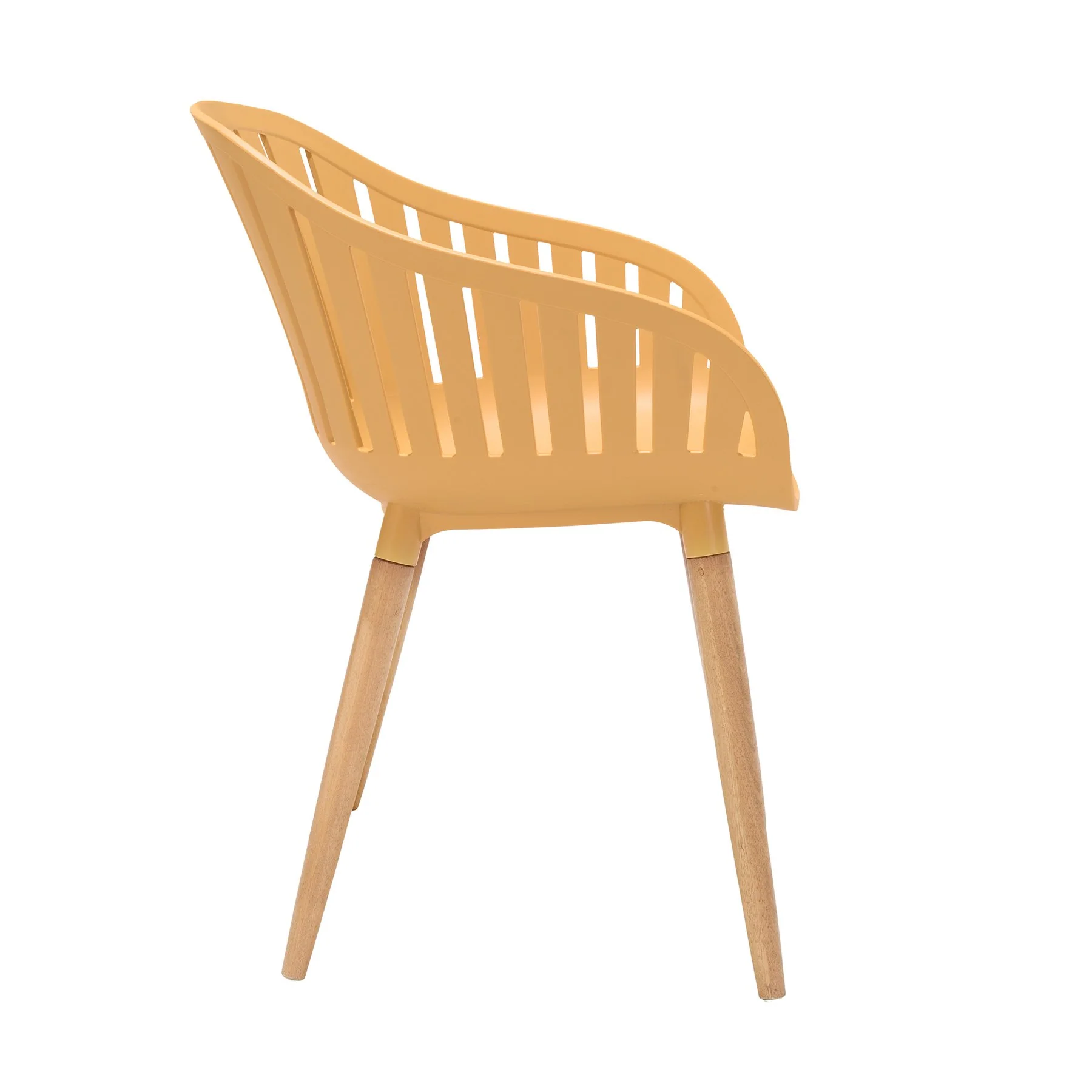 Nassau Outdoor 3 Piece Honey Eucalyptus Dining Set - Image 3