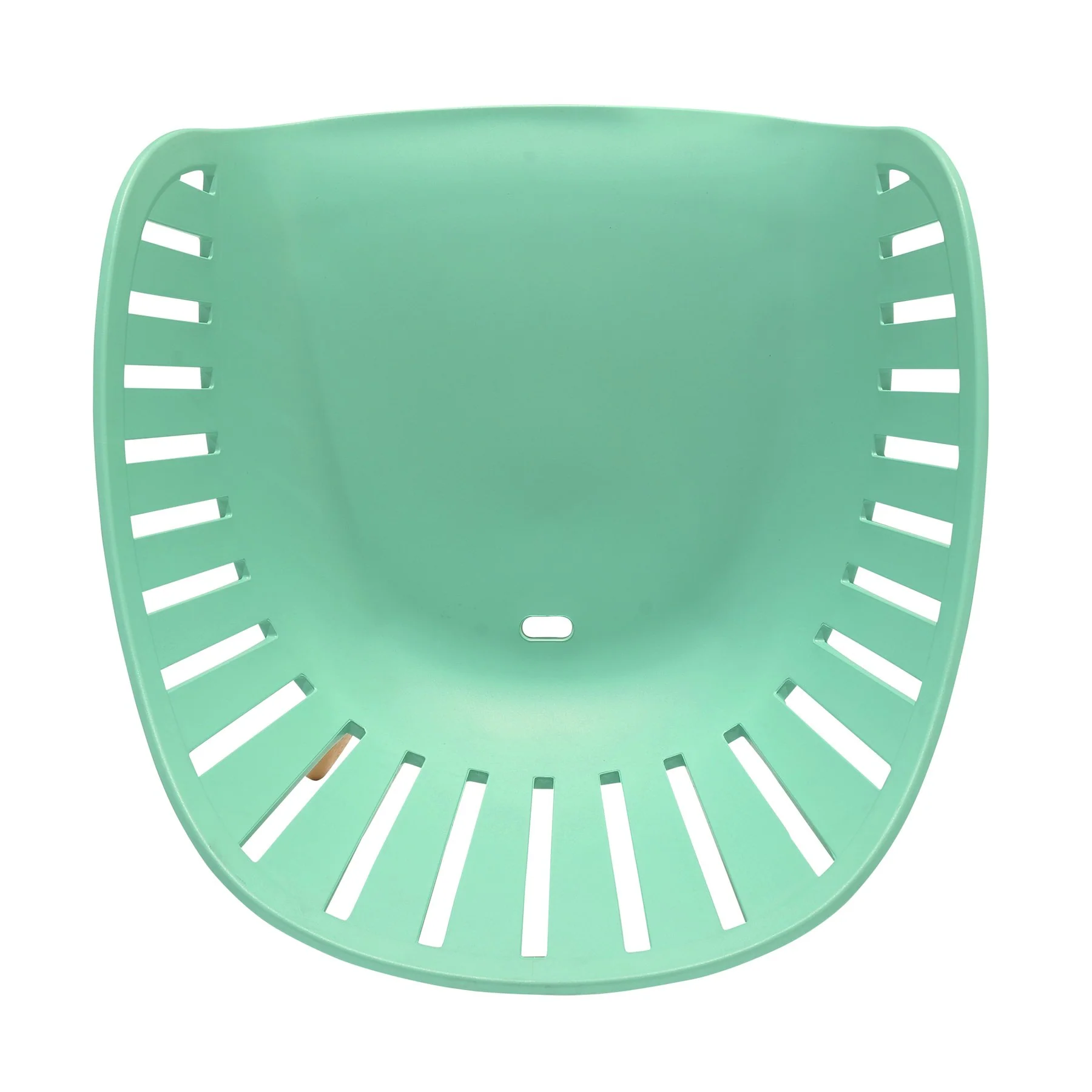 Nassau Outdoor Mint Green Dining Chair with Eucalyptus Wood Legs - Set of 2 - Image 5