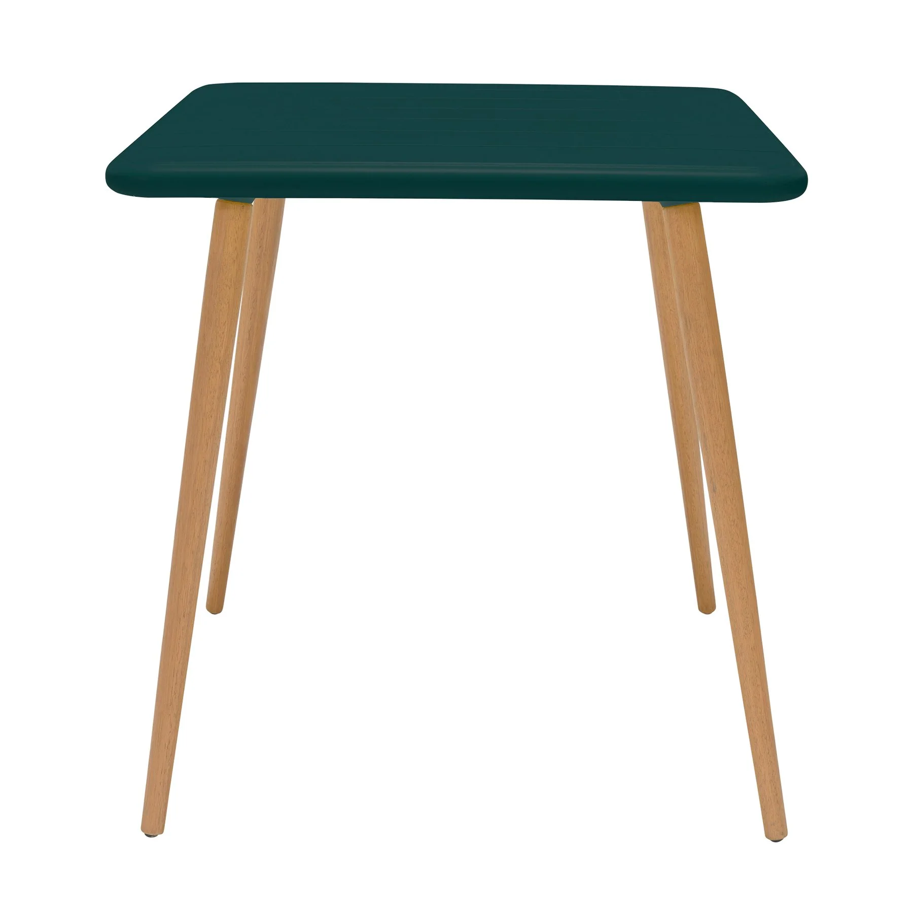Nassau Square Outdoor Green Eucalyptus Dining Table - Image 2