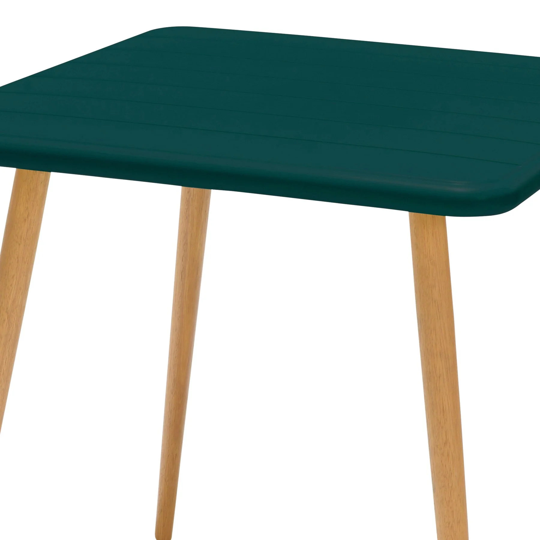 Nassau Square Outdoor Green Eucalyptus Dining Table - Image 3