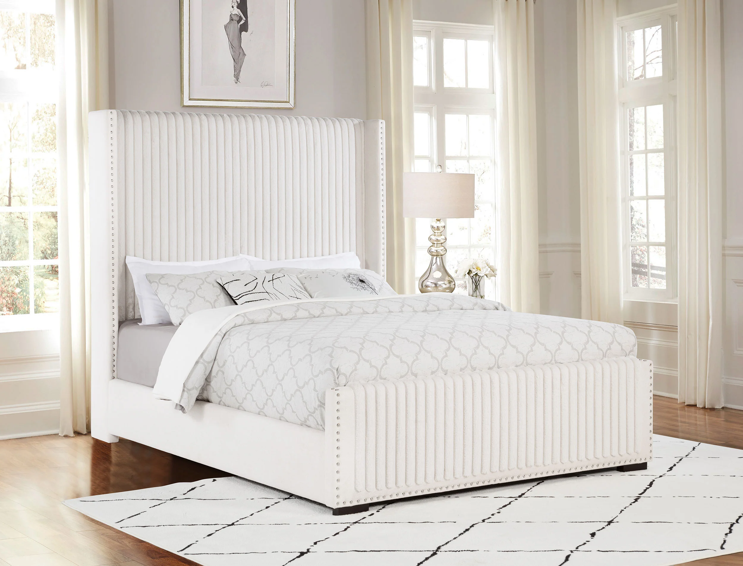 Natasha Wingback Bed - Image 2