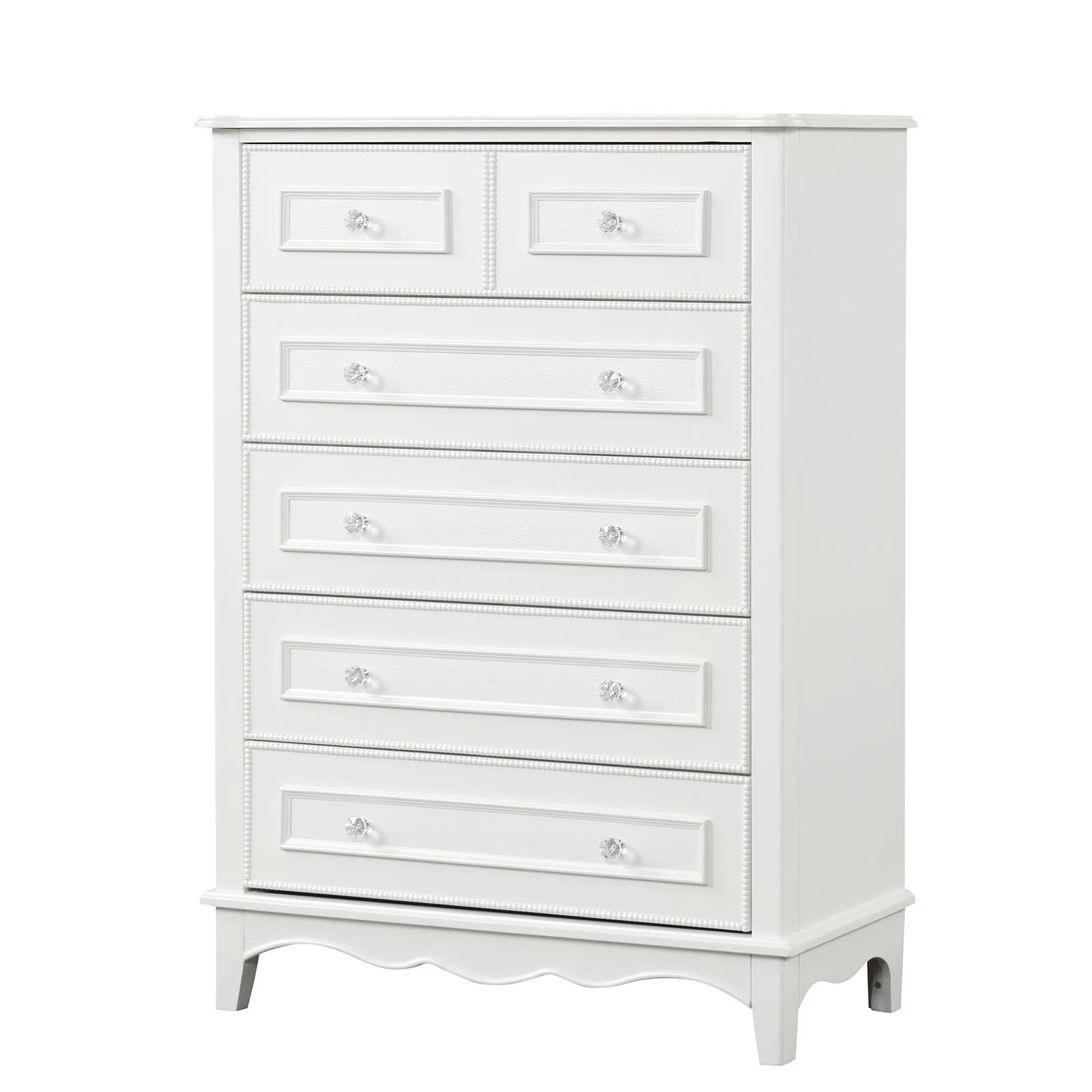 Naucalpan Chest w/ Bottom Drawer Cedar, White - Image 3