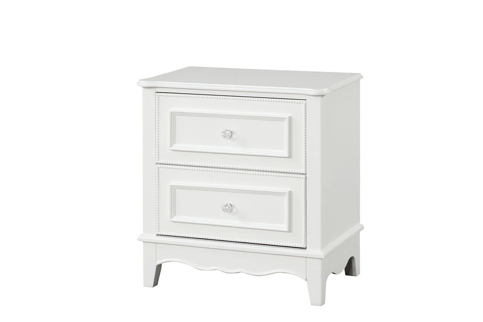 Naucalpan Nightstand w/2 Drawers, White - Image 4