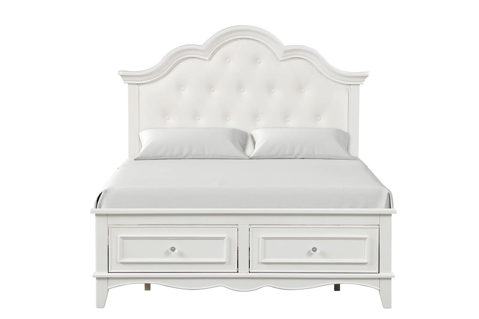 Naucalpan Twin Storage Bed, White - Image 4
