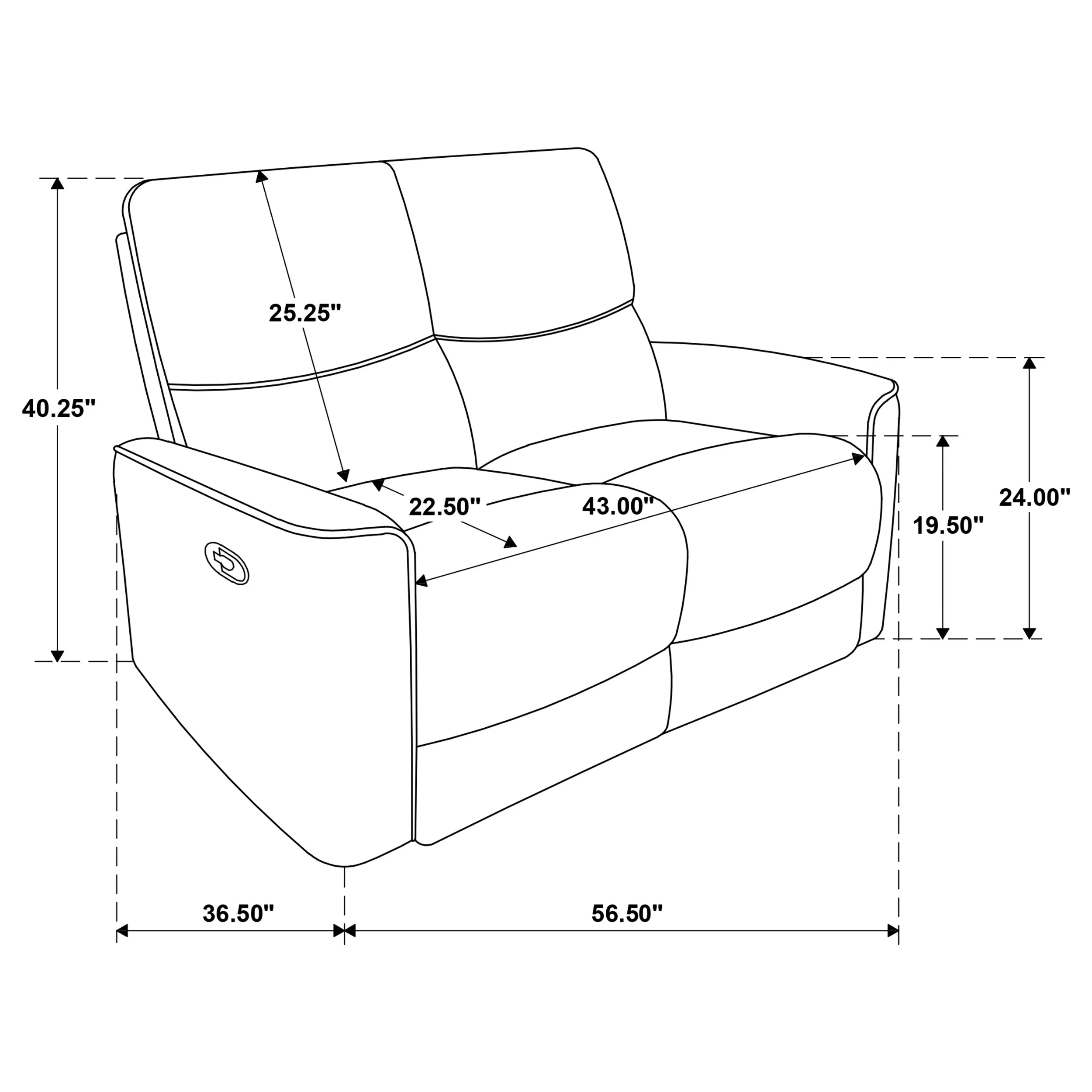 Navarro Reclining Loveseat - Image 30