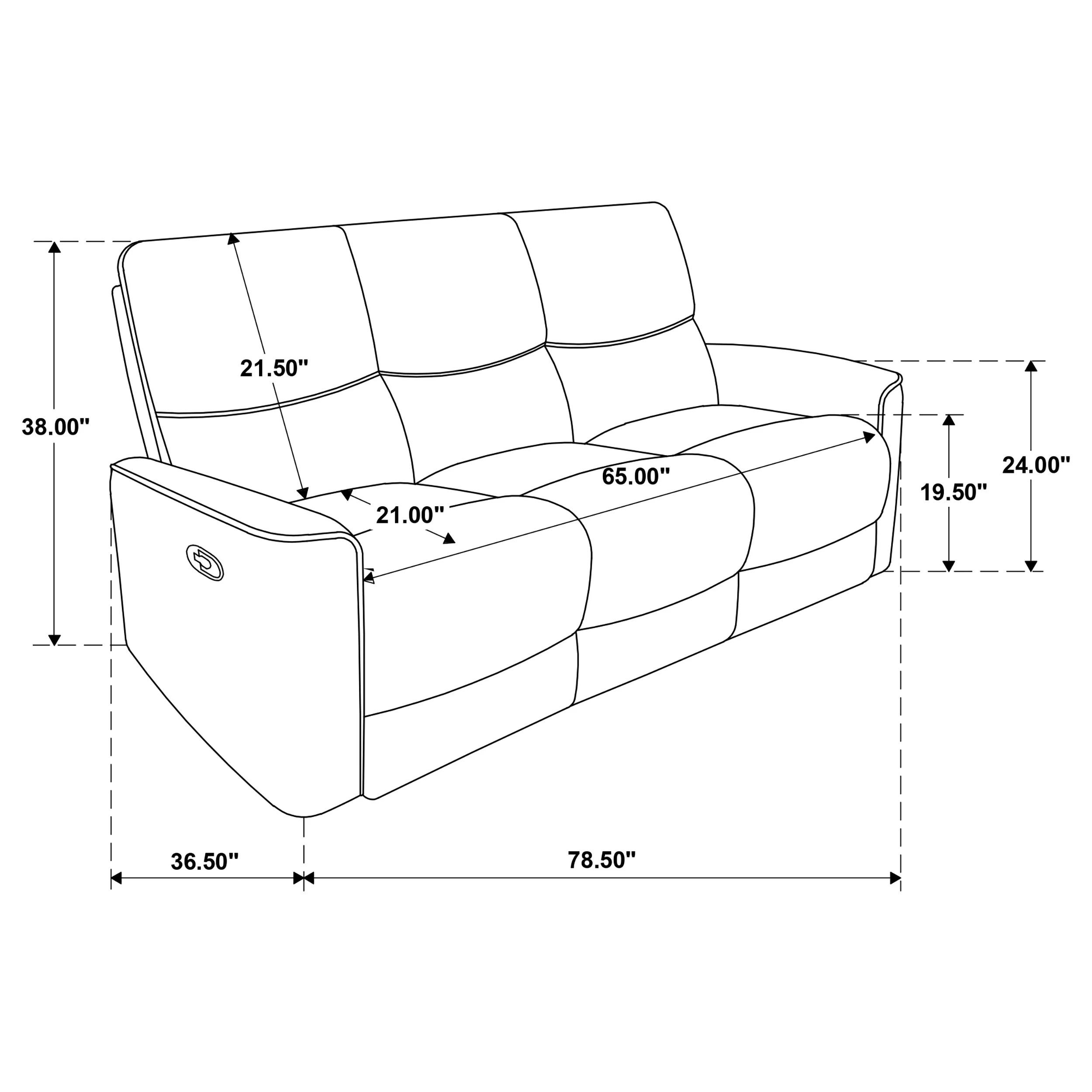 Navarro Reclining Sofa Set - Image 49