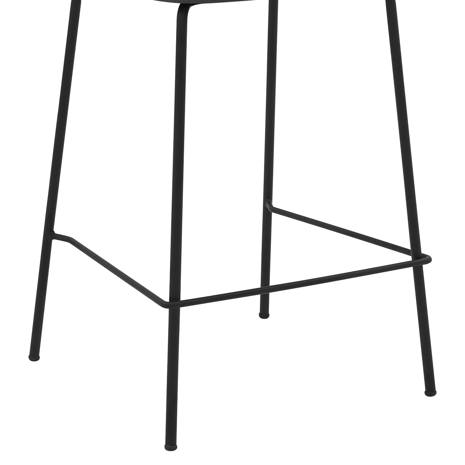 Neo 26" Gray Faux Leather and Metal Counter Height Bar Stool - Image 6