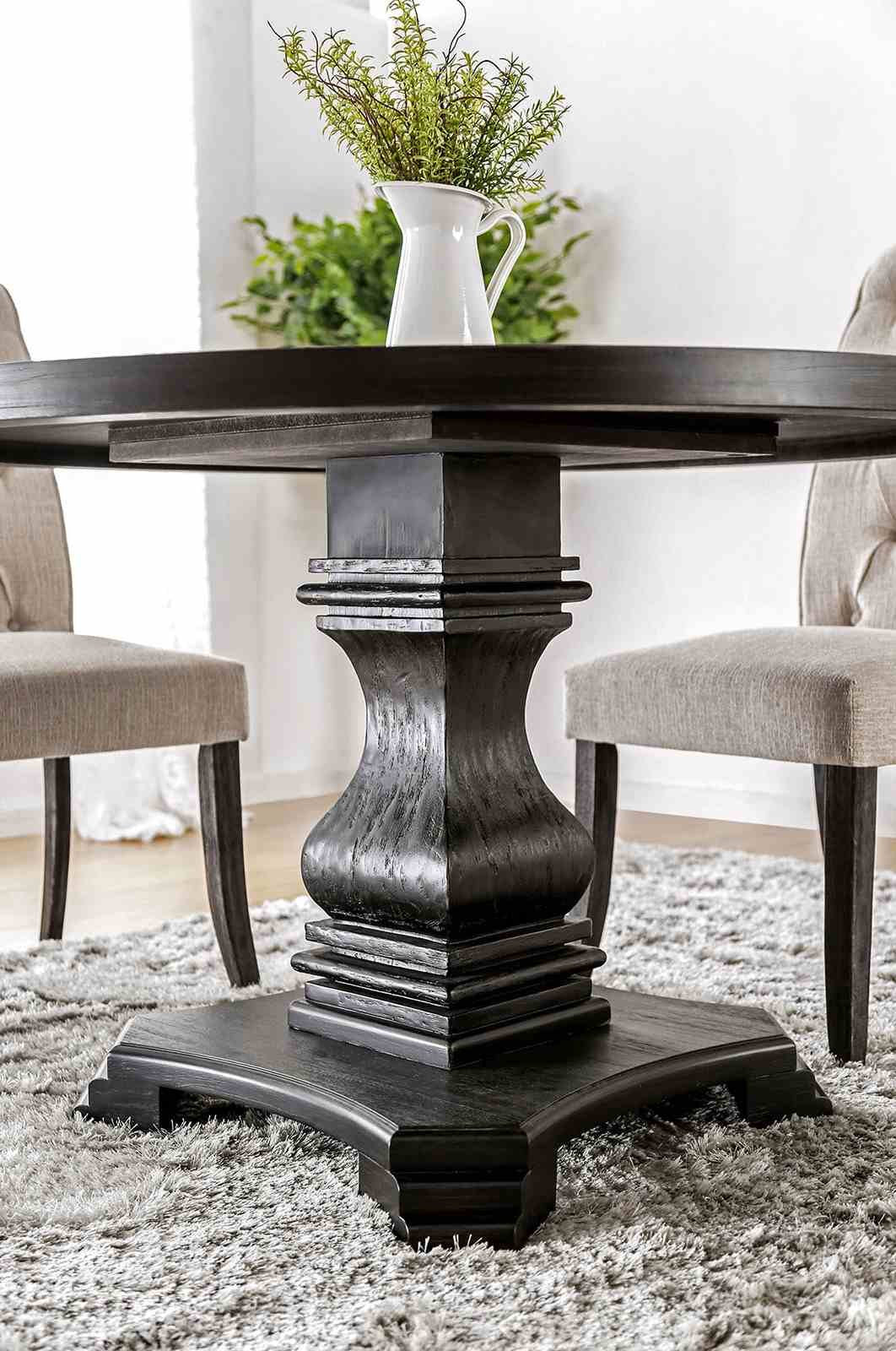 Nerissa Round Table, Antique Black - Image 4